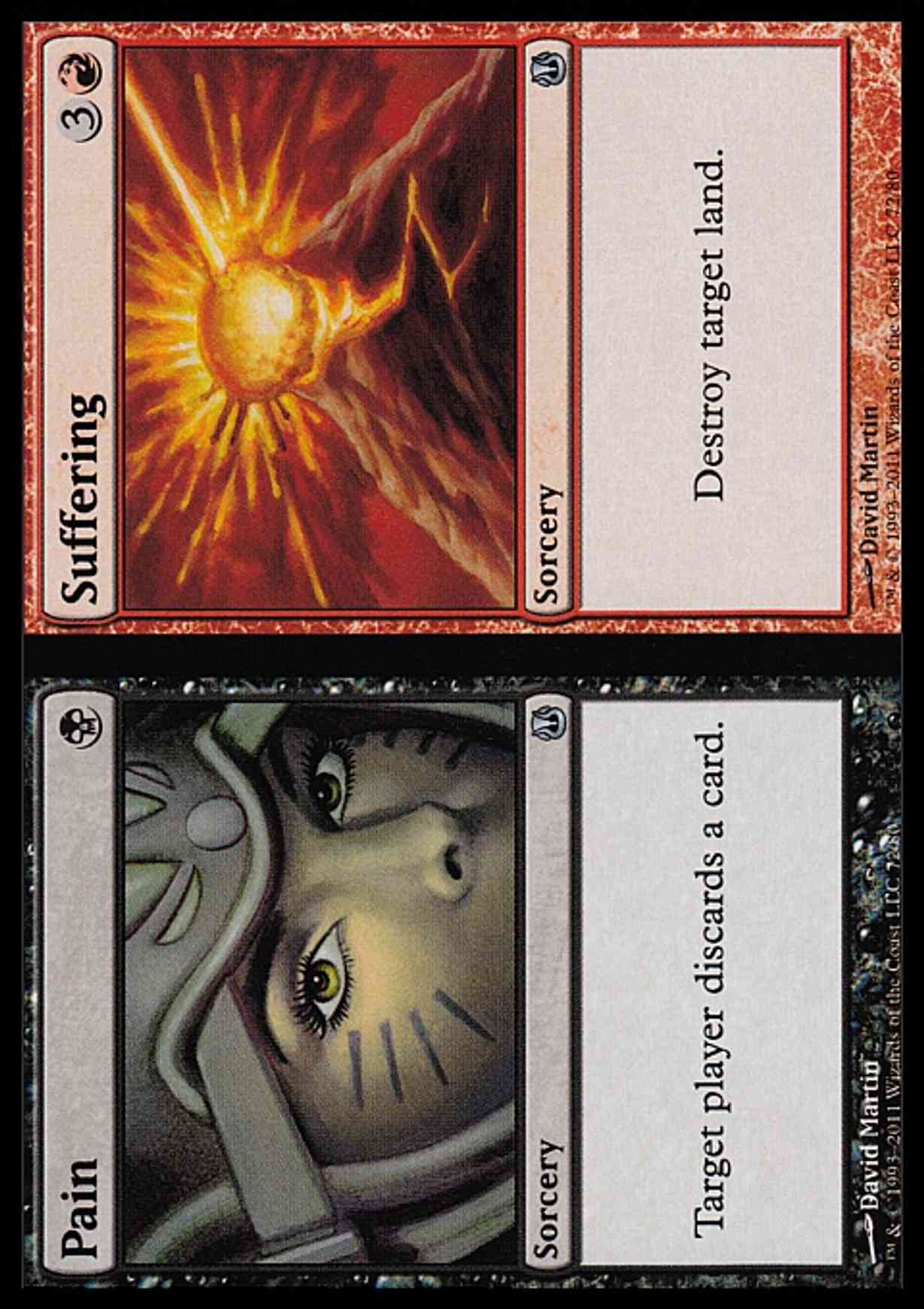 Pain // Suffering magic card front
