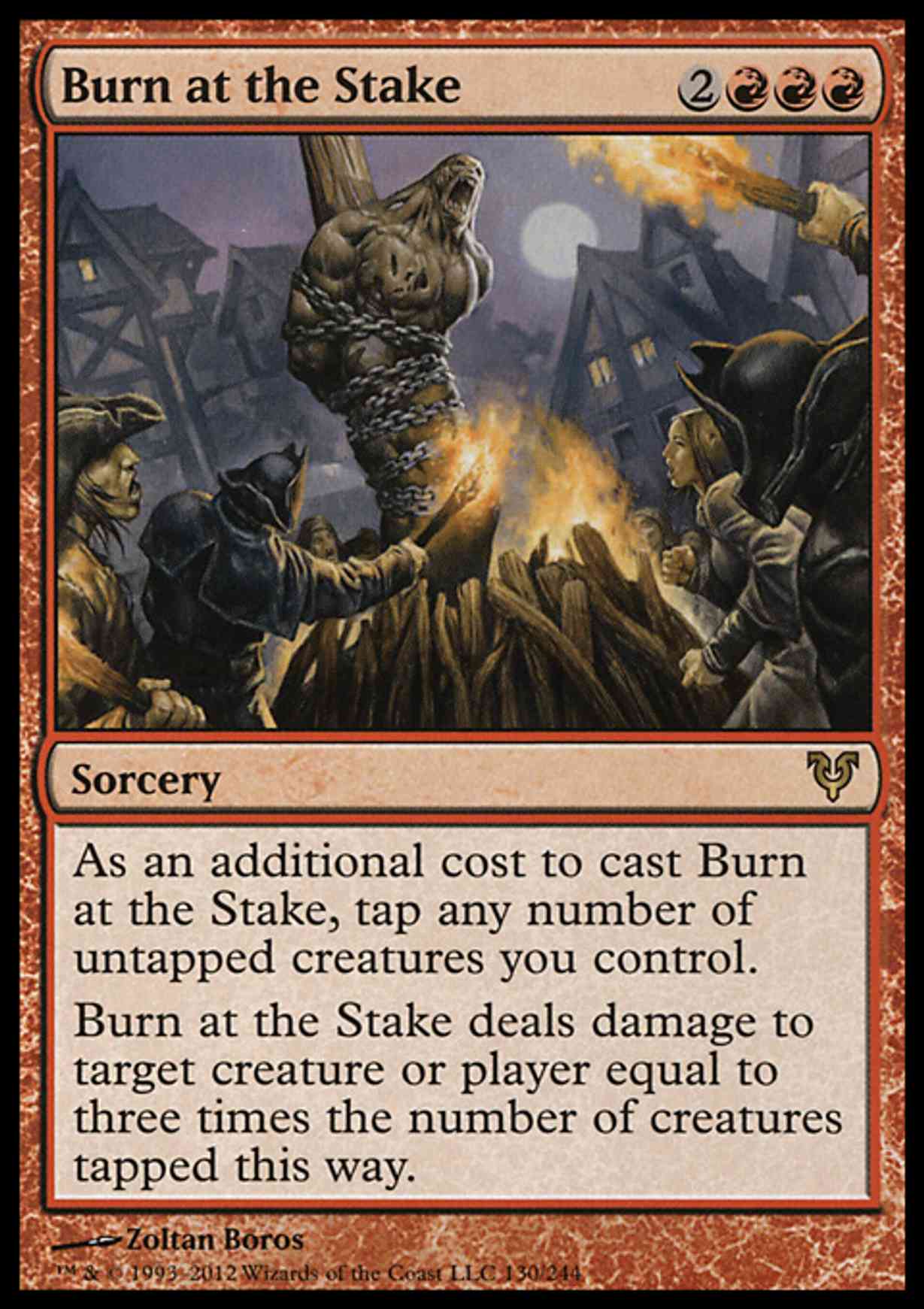 Burn at the Stake magic card front