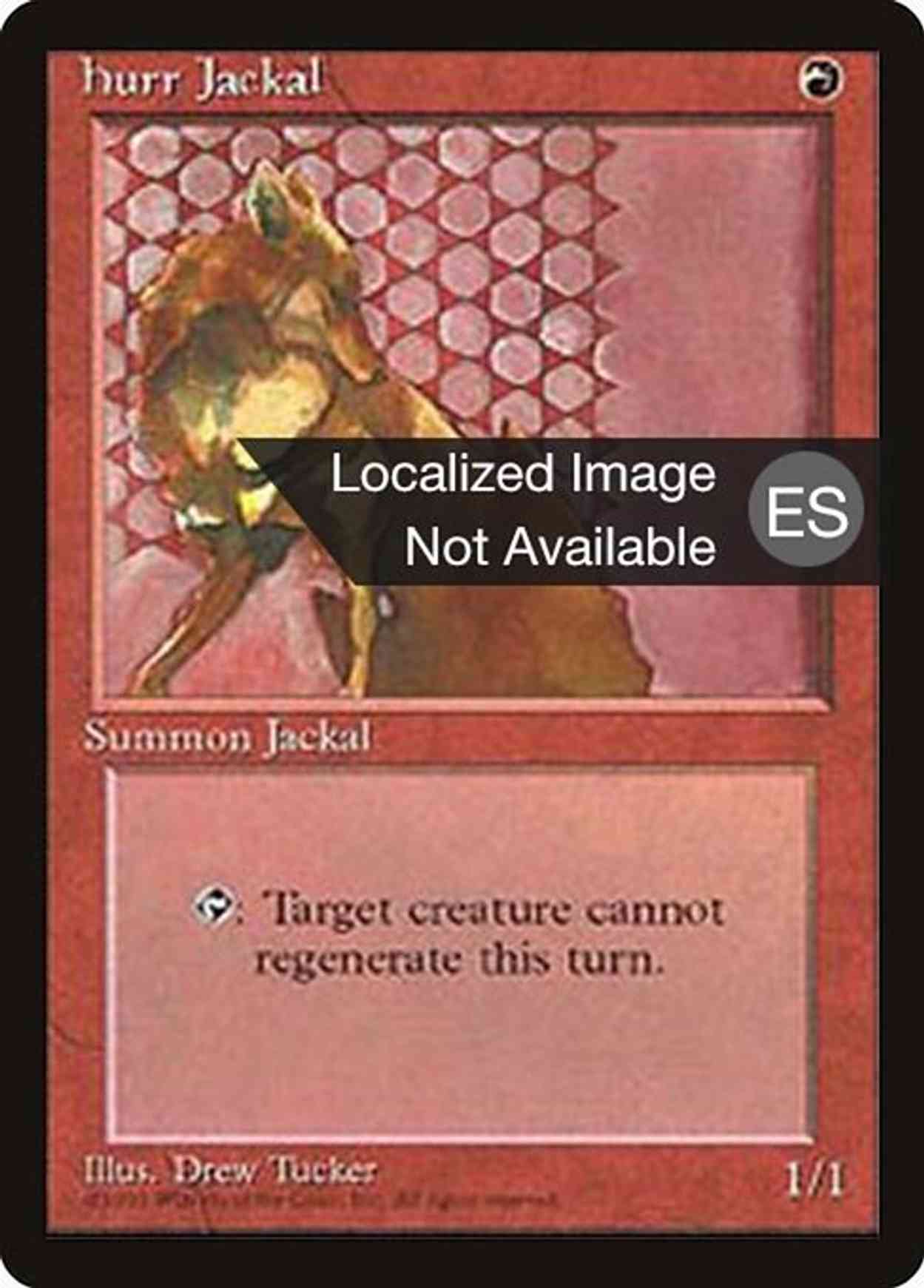 Hurr Jackal magic card front