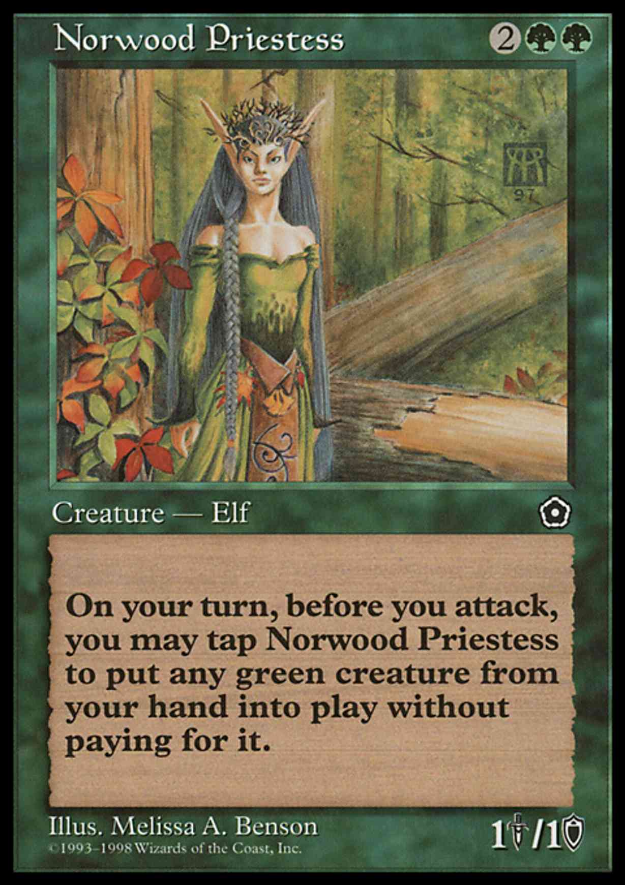 Norwood Priestess magic card front