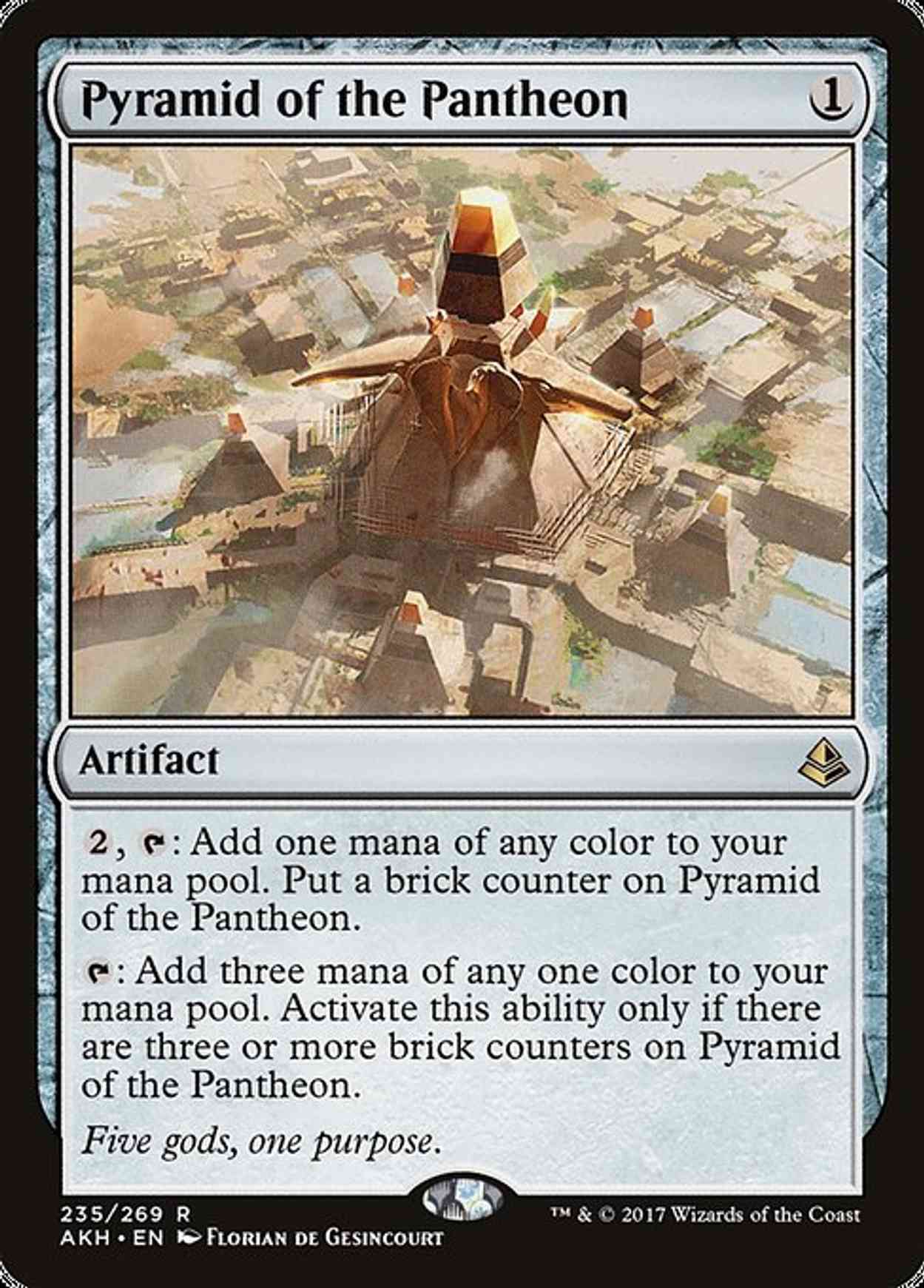 Pyramid of the Pantheon magic card front