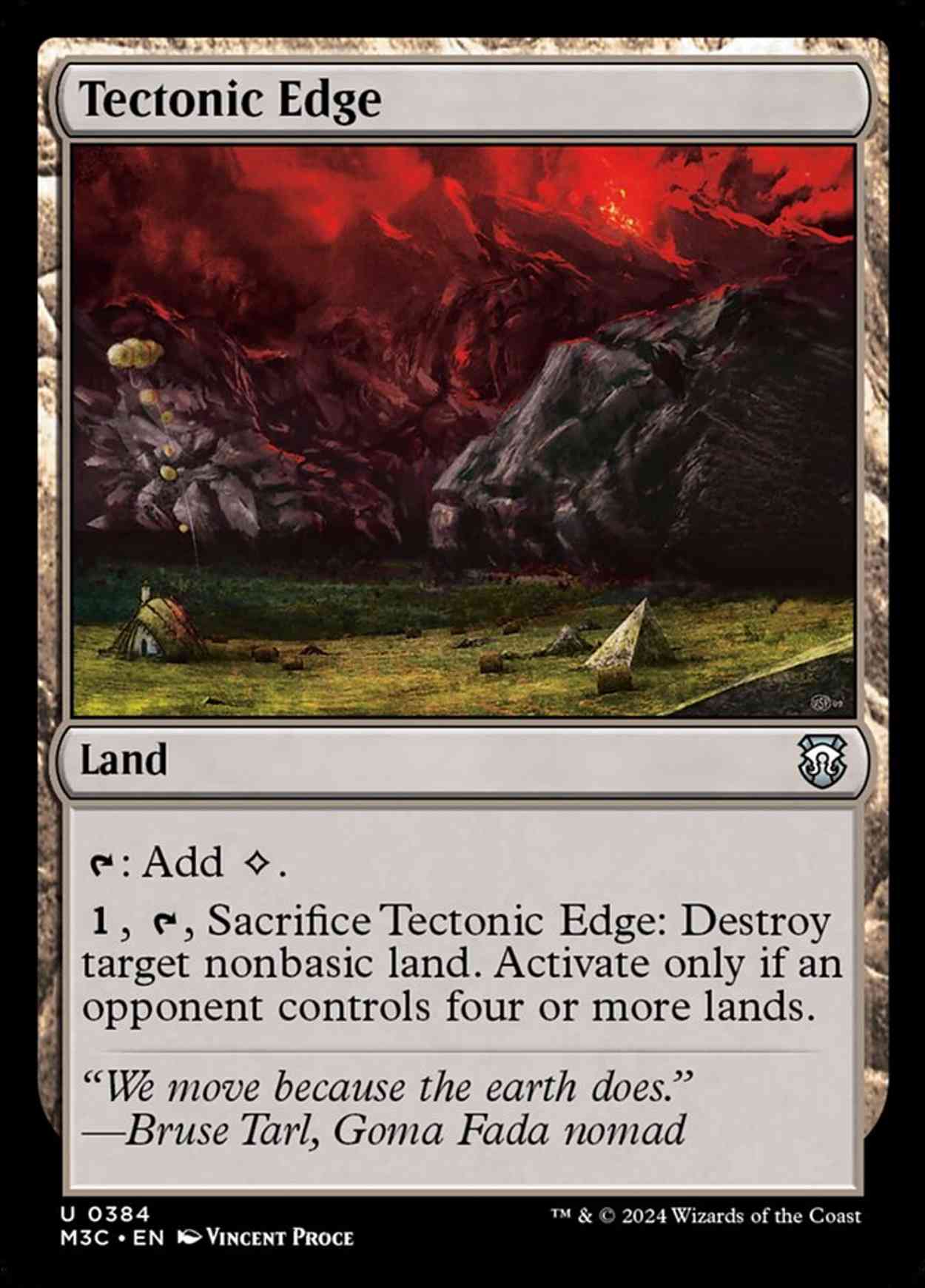 Tectonic Edge magic card front