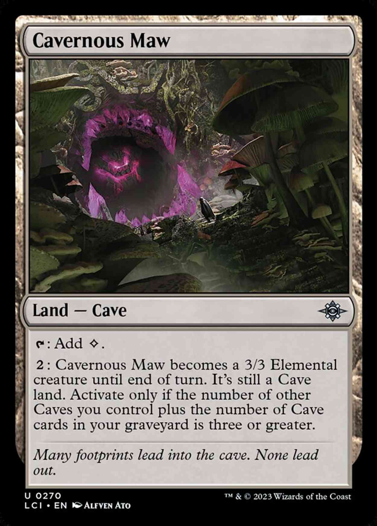Cavernous Maw magic card front
