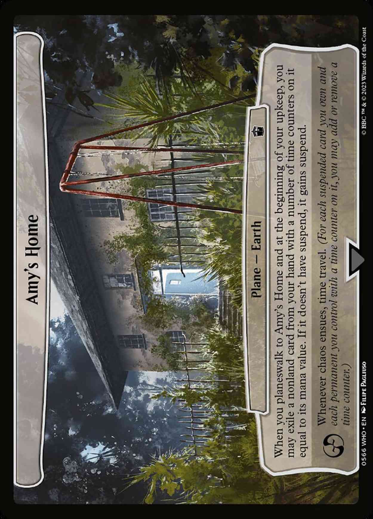 Amy's Home magic card front