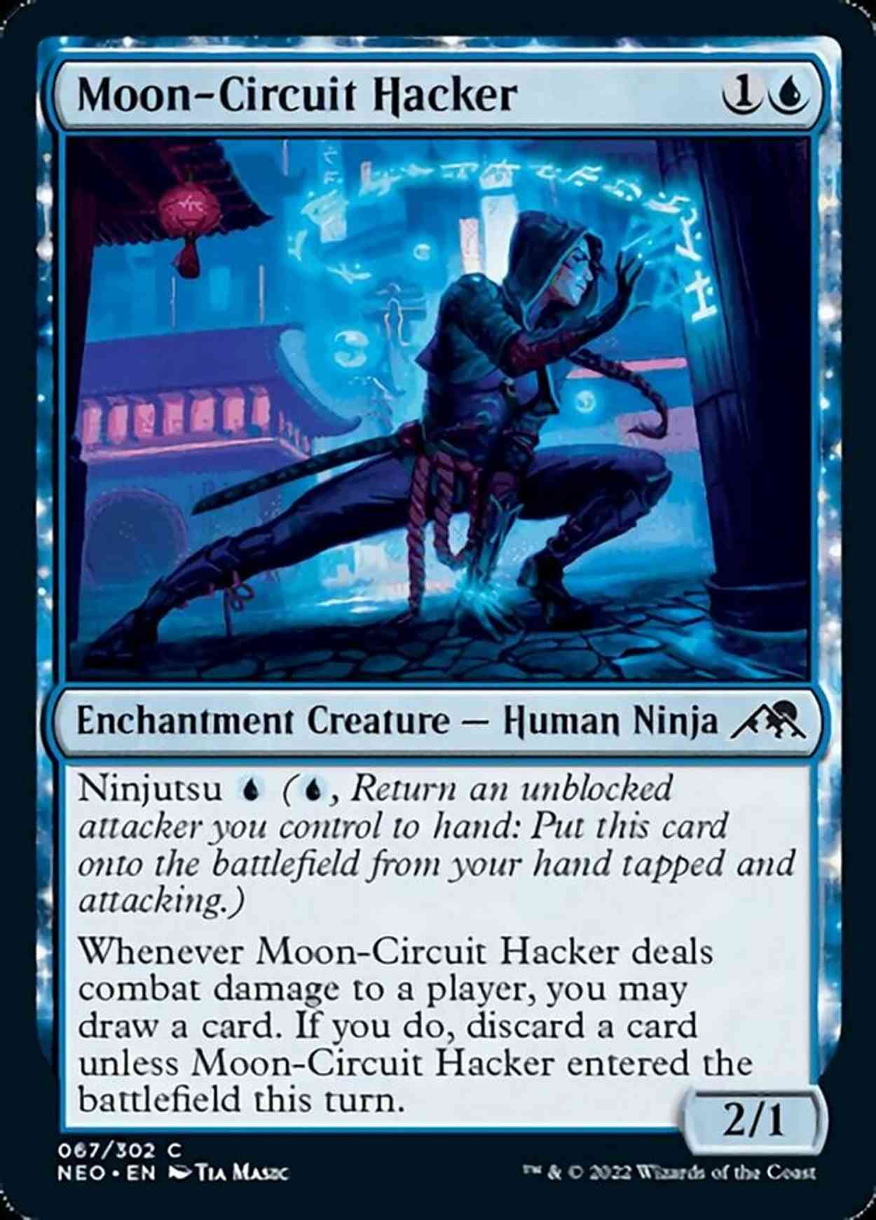 Moon-Circuit Hacker magic card front