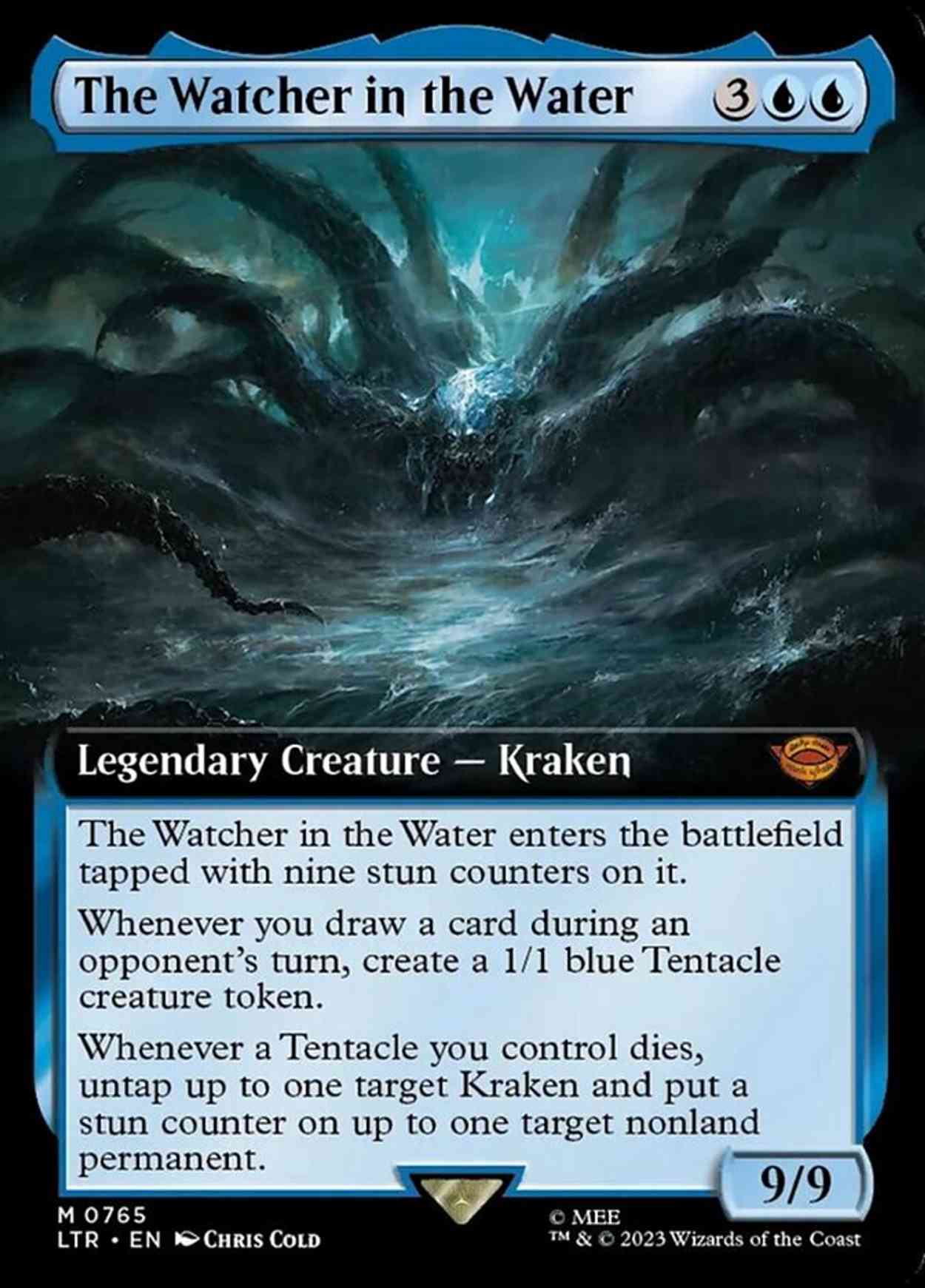 The Watcher in the Water (Extended Art) (Surge Foil) magic card front