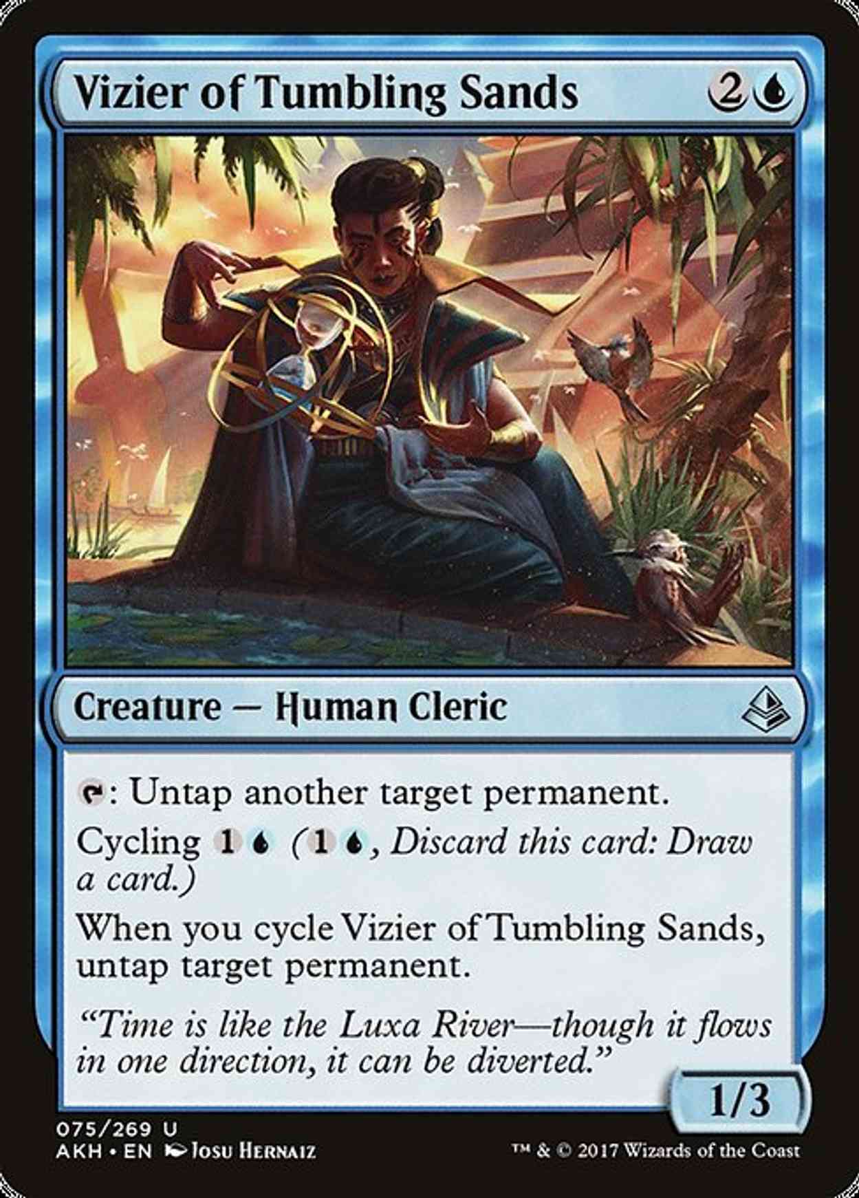 Vizier of Tumbling Sands magic card front