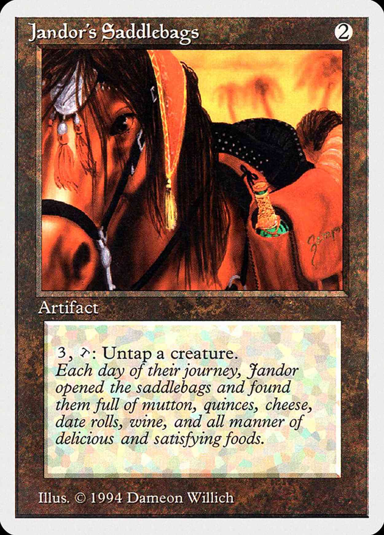 Jandor's Saddlebags magic card front