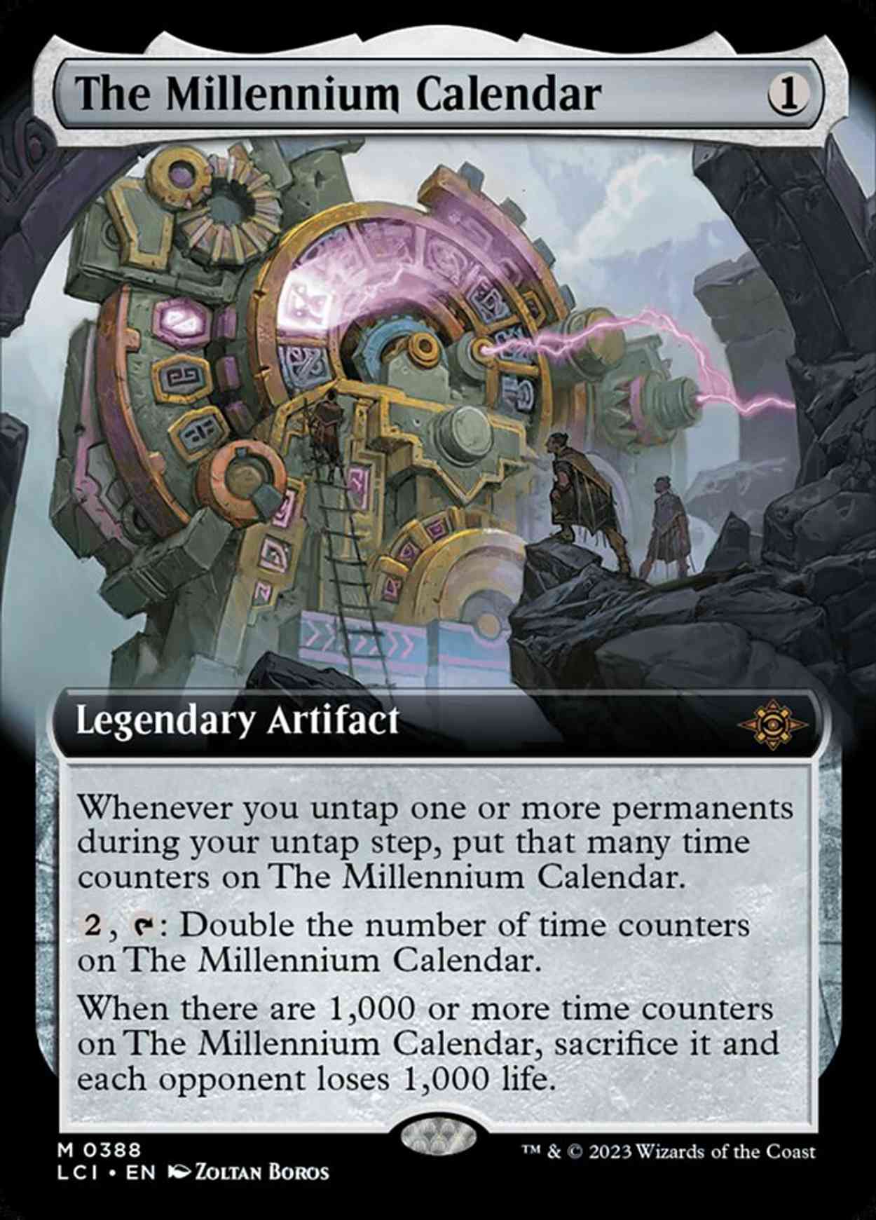 The Millennium Calendar (Extended Art) magic card front