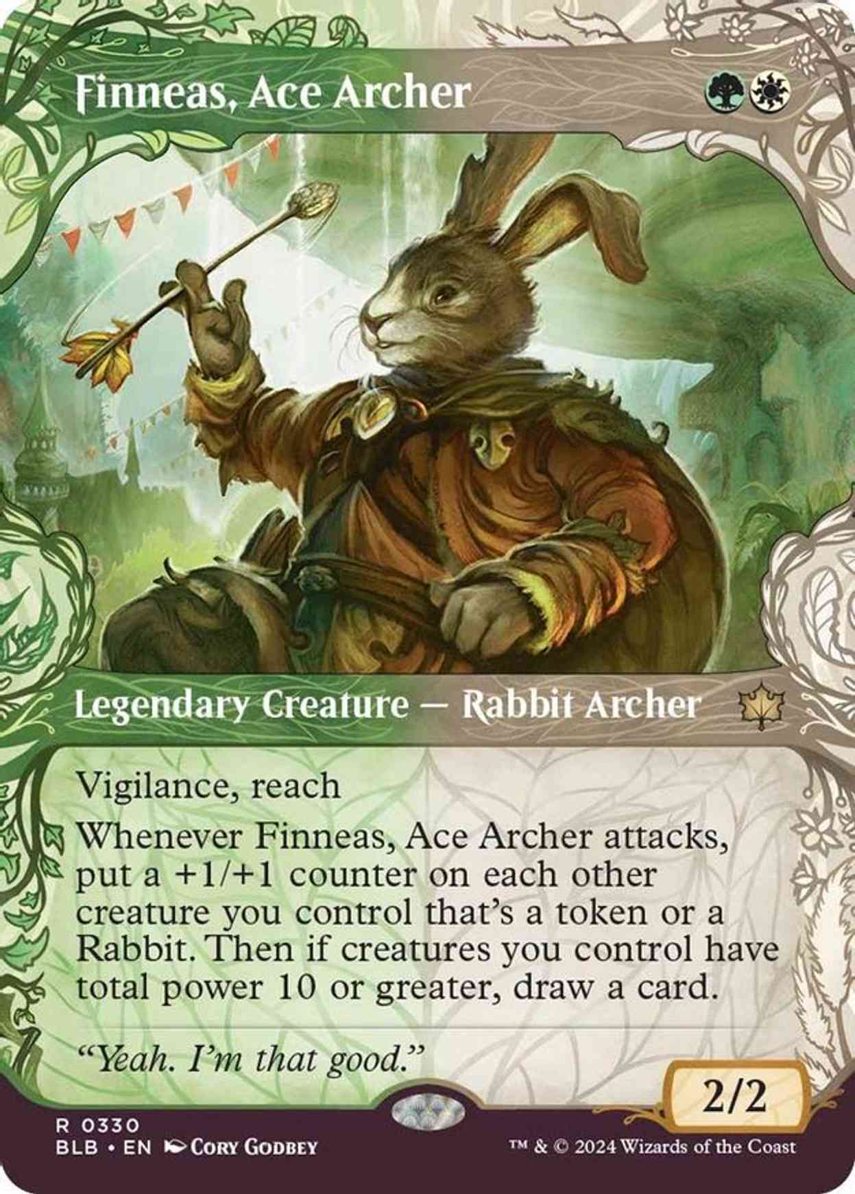 Finneas, Ace Archer (Showcase) Price from mtg Bloomburrow