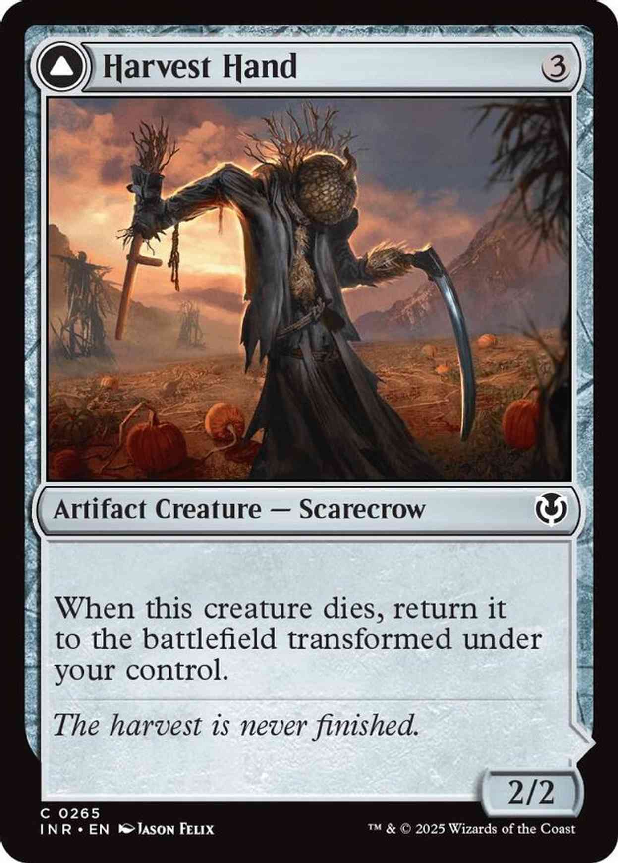 Harvest Hand magic card front
