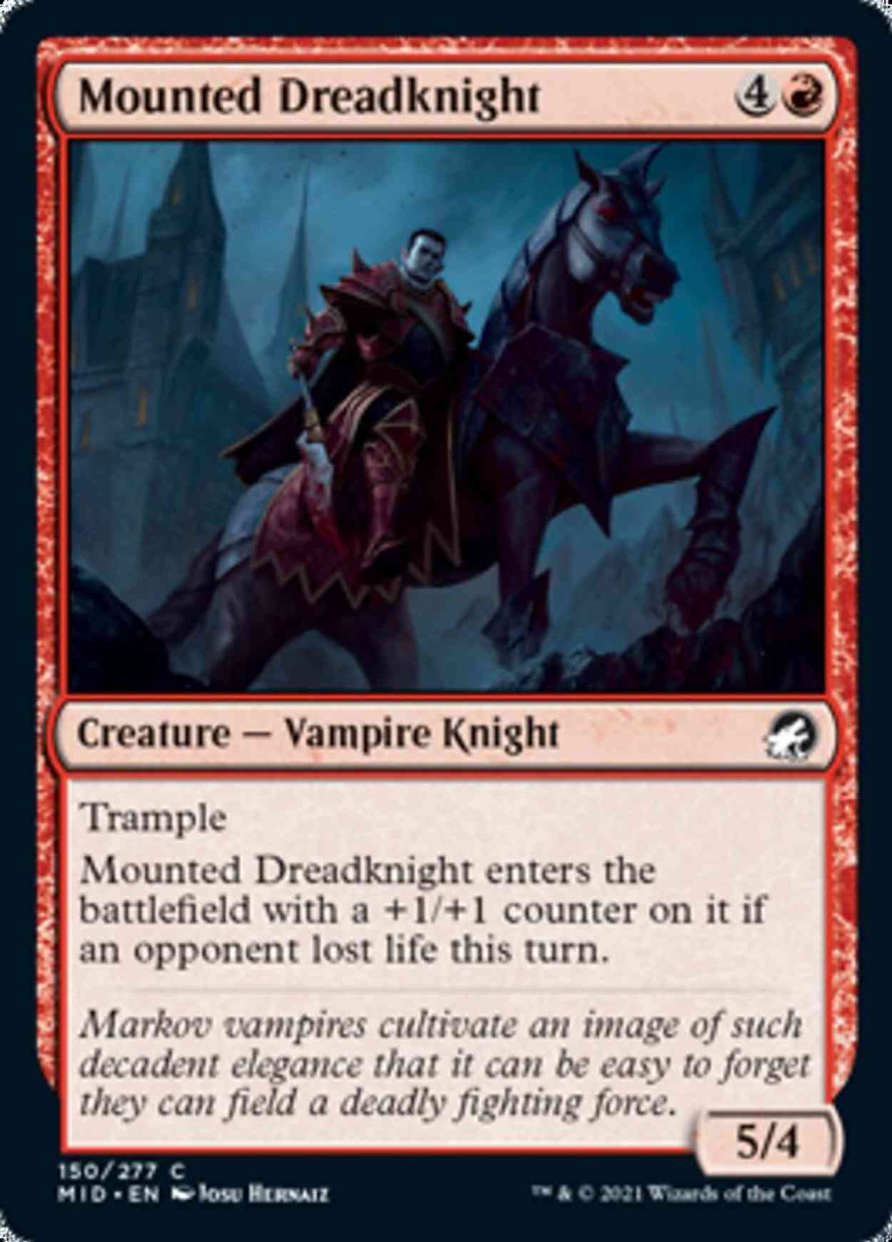 Mounted Dreadknight magic card front