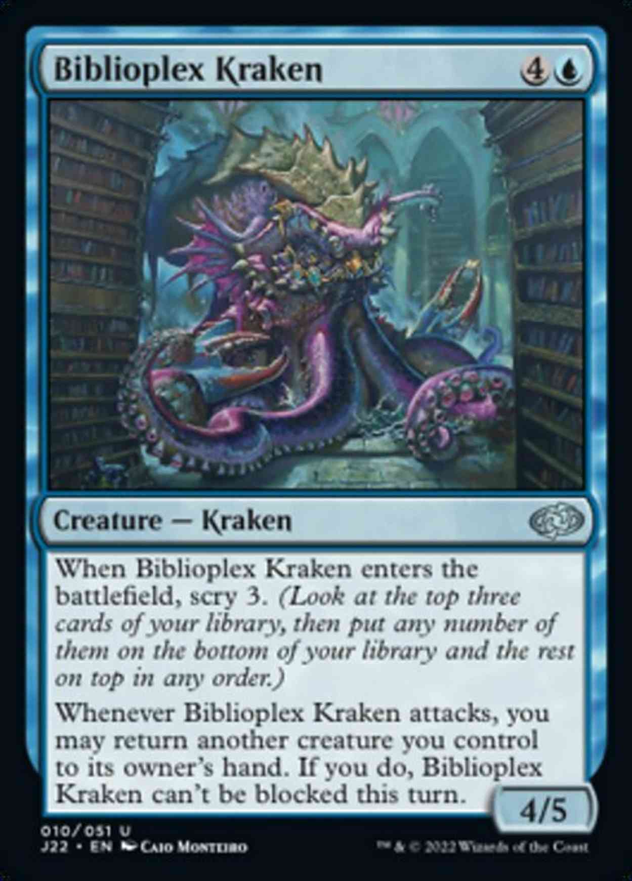 Biblioplex Kraken magic card front