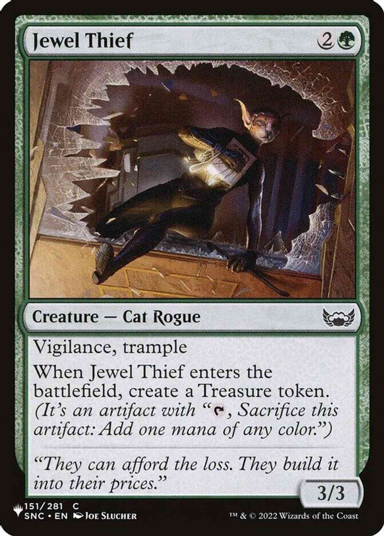 Jewel Thief magic card front