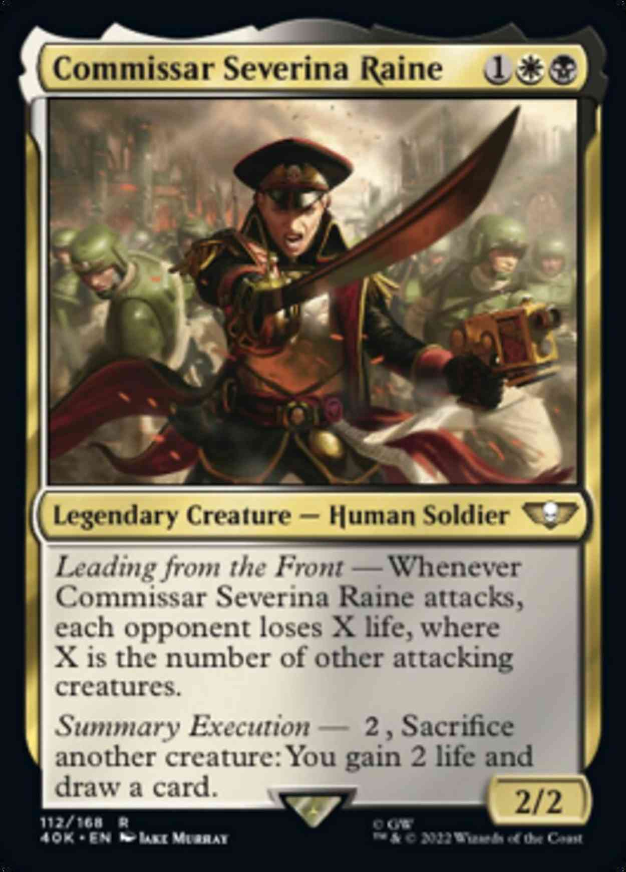 Commissar Severina Raine (Surge Foil) magic card front