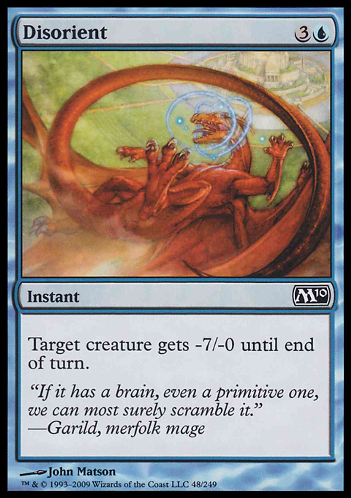 Disorient magic card front