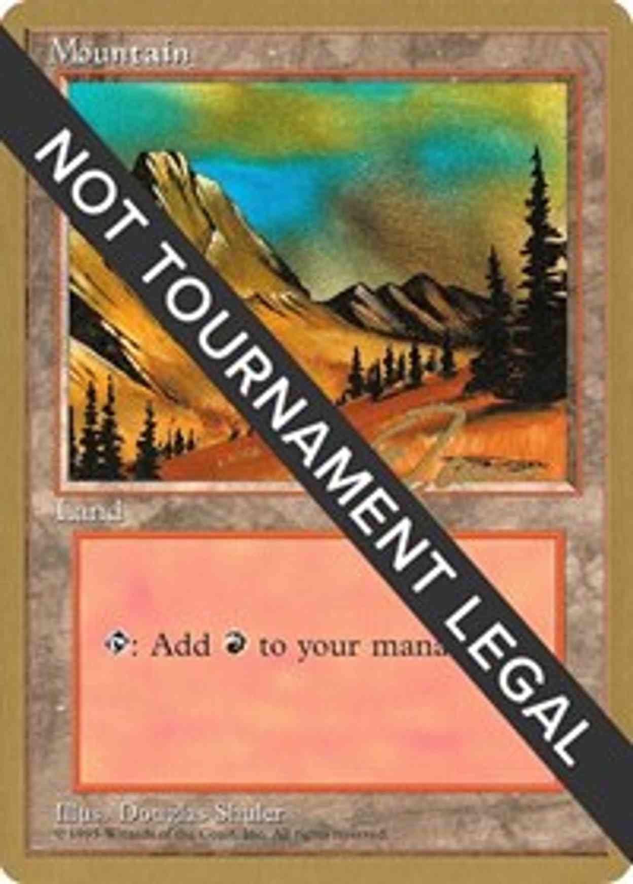Mountain (C) - 1996 Eric Tam (4ED) magic card front