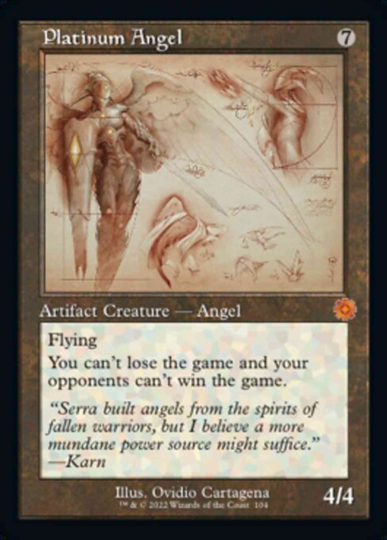 Platinum Angel (Schematic) Price from mtg The Brothers' War