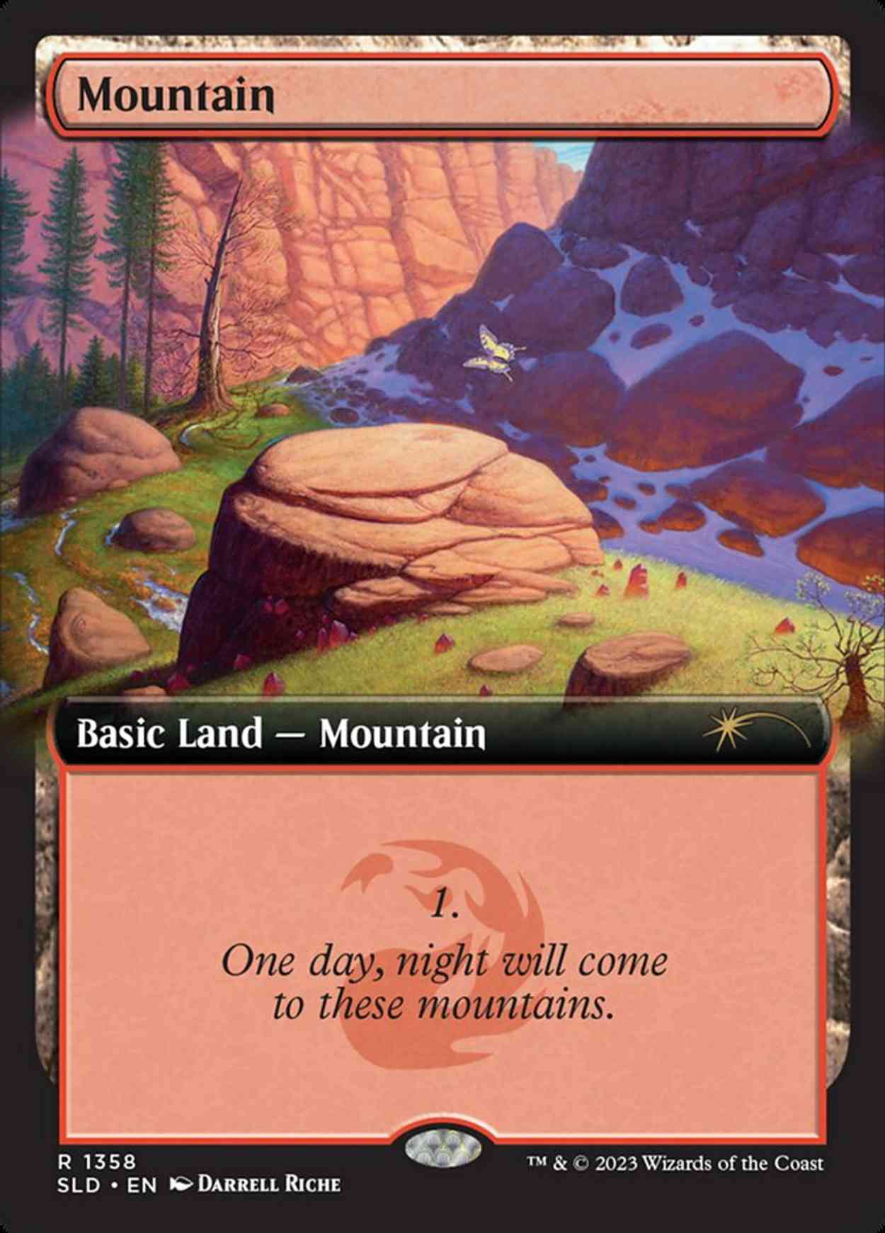 Mountain (1358) magic card front