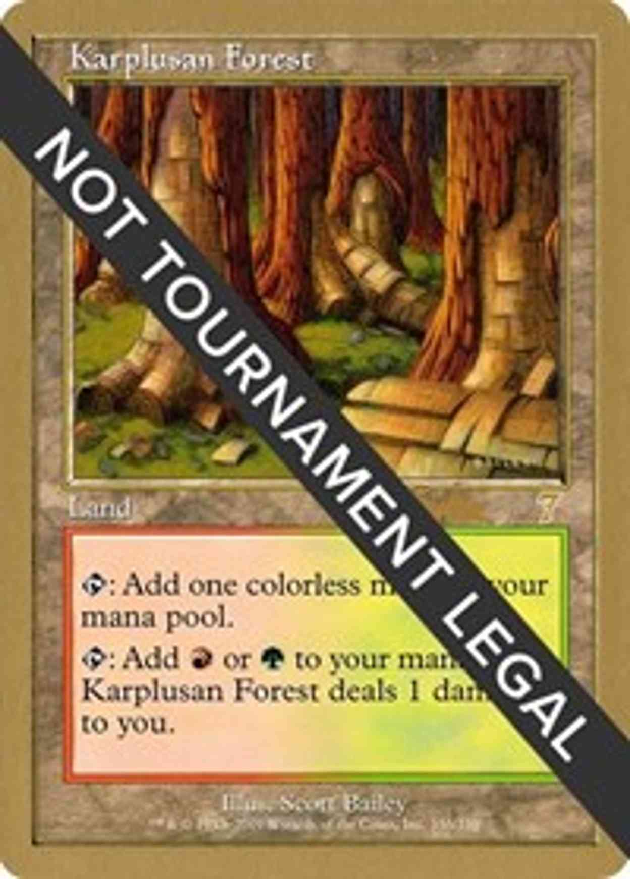 Karplusan Forest - 2002 Brian Kibler (7ED) magic card front