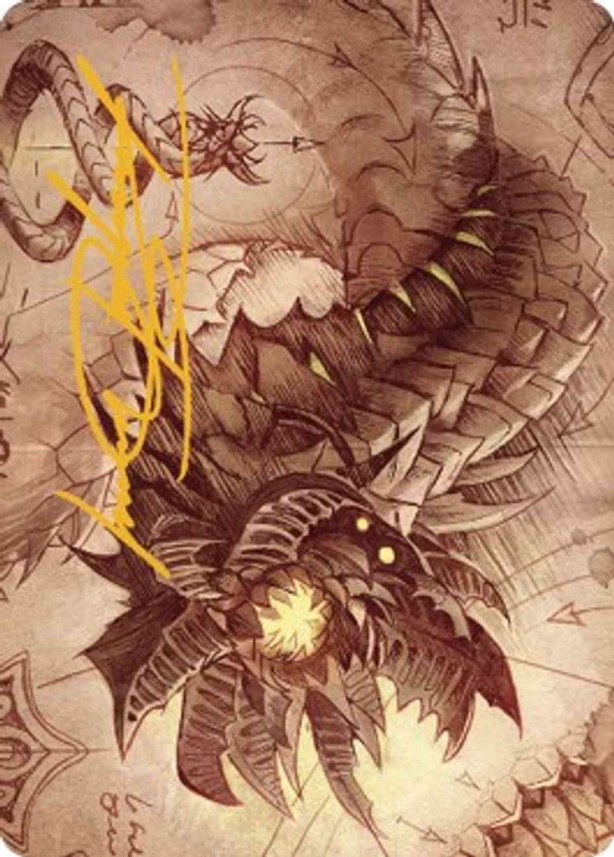 Wurmcoil Engine Art Card (Gold-Stamped Signature) magic card front