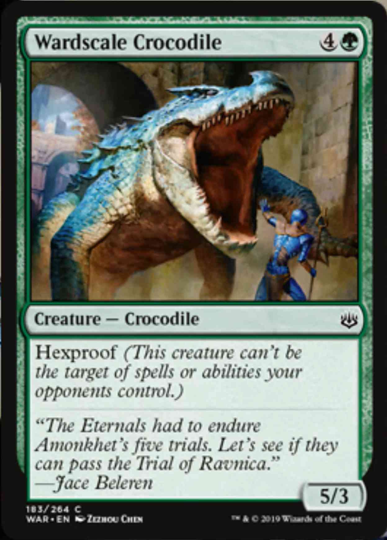 Wardscale Crocodile magic card front