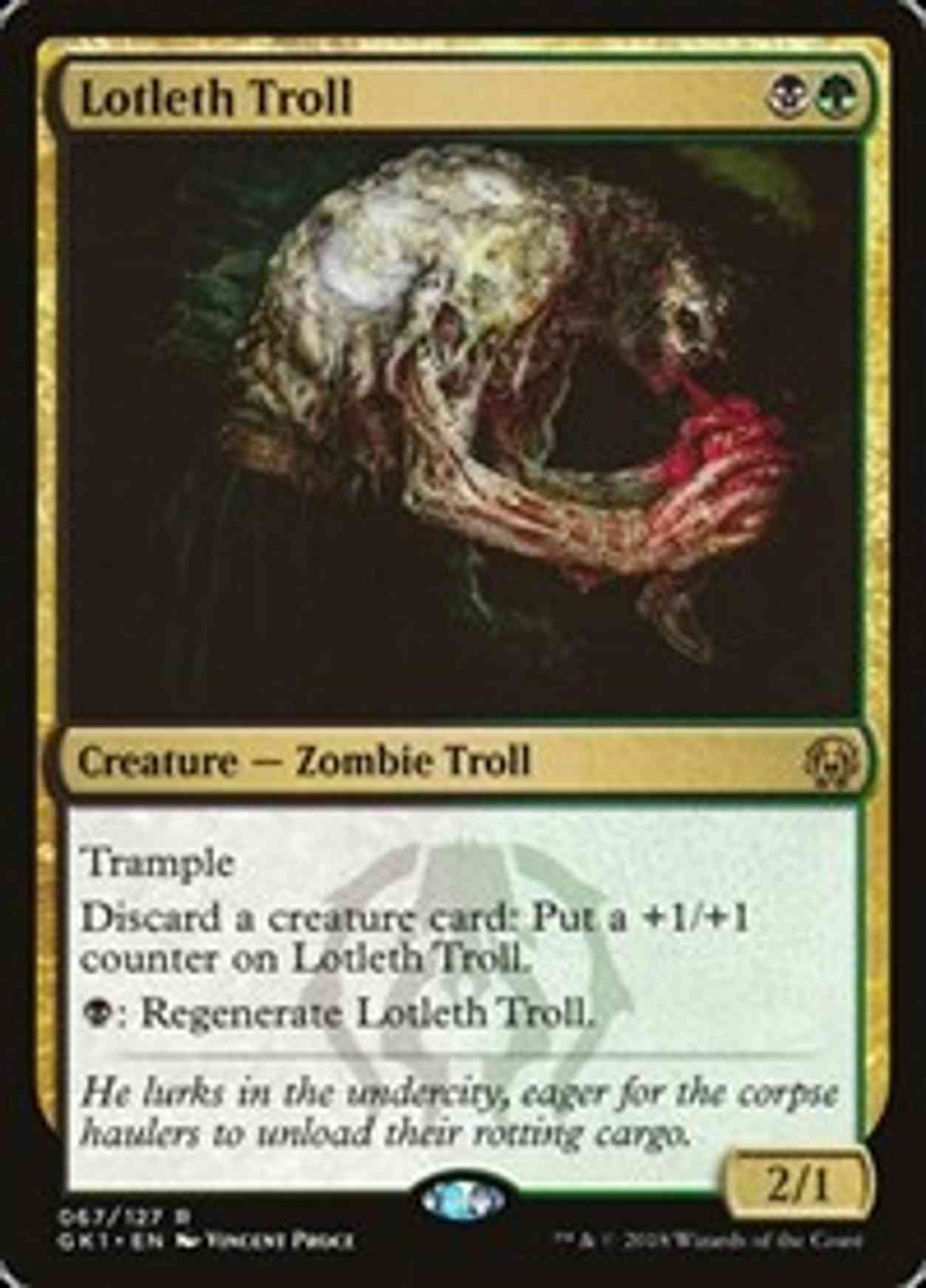 Lotleth Troll magic card front