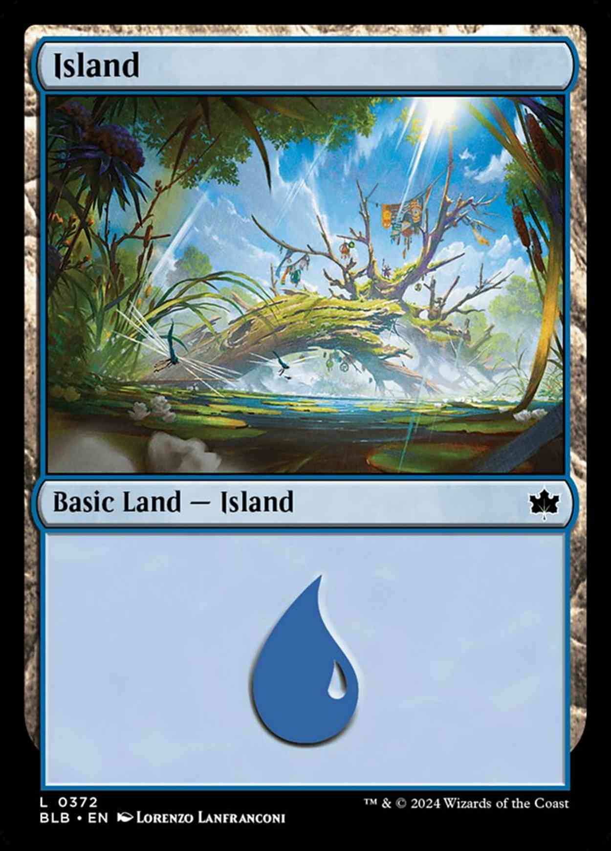 Island (0372) magic card front