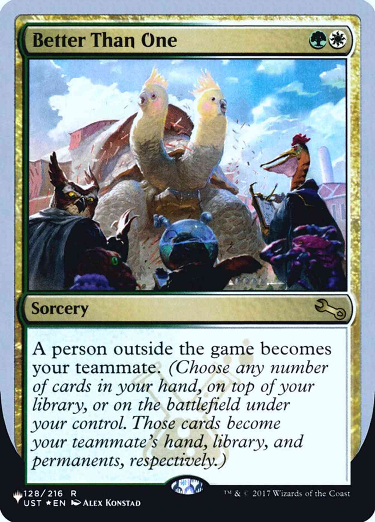Better Than One magic card front