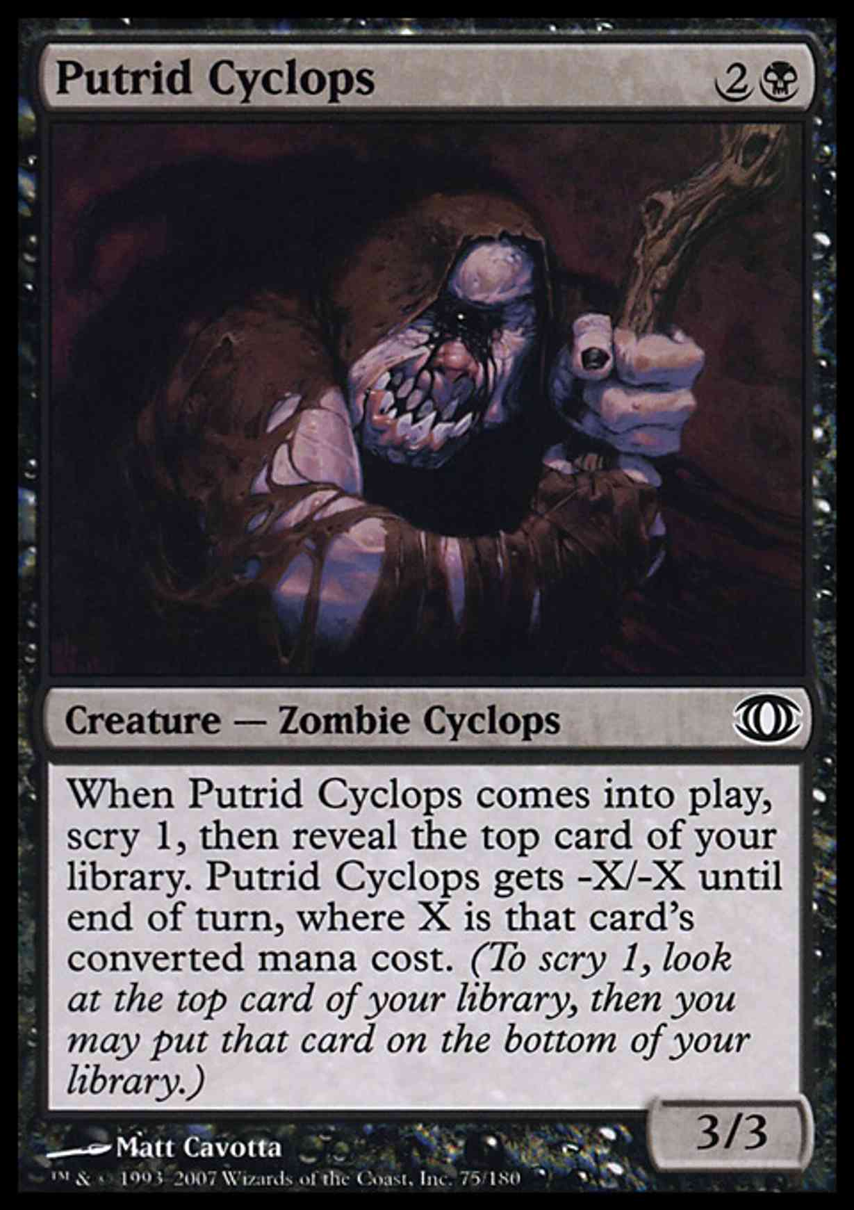 Putrid Cyclops magic card front