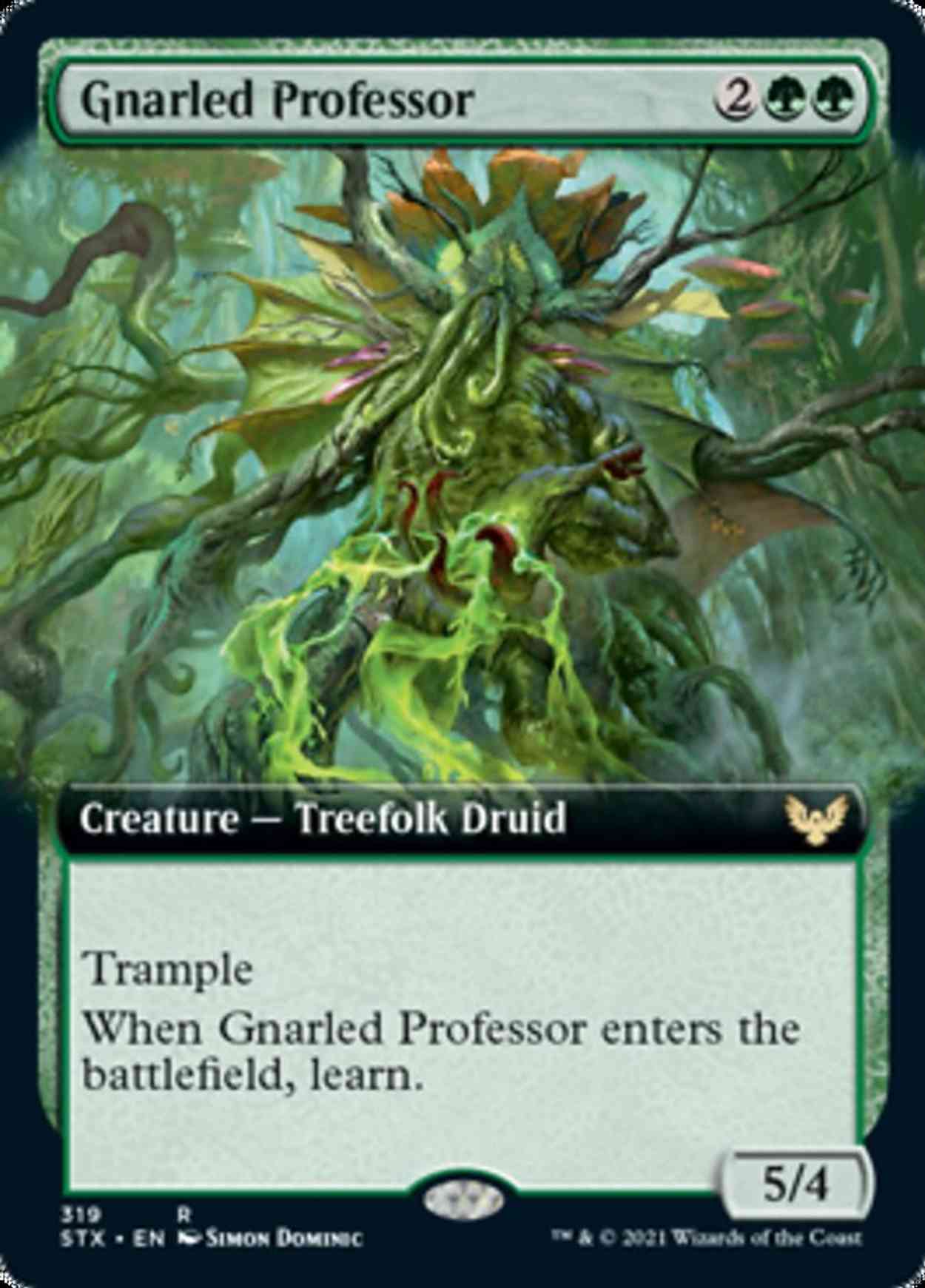 Gnarled Professor (Extended Art) magic card front