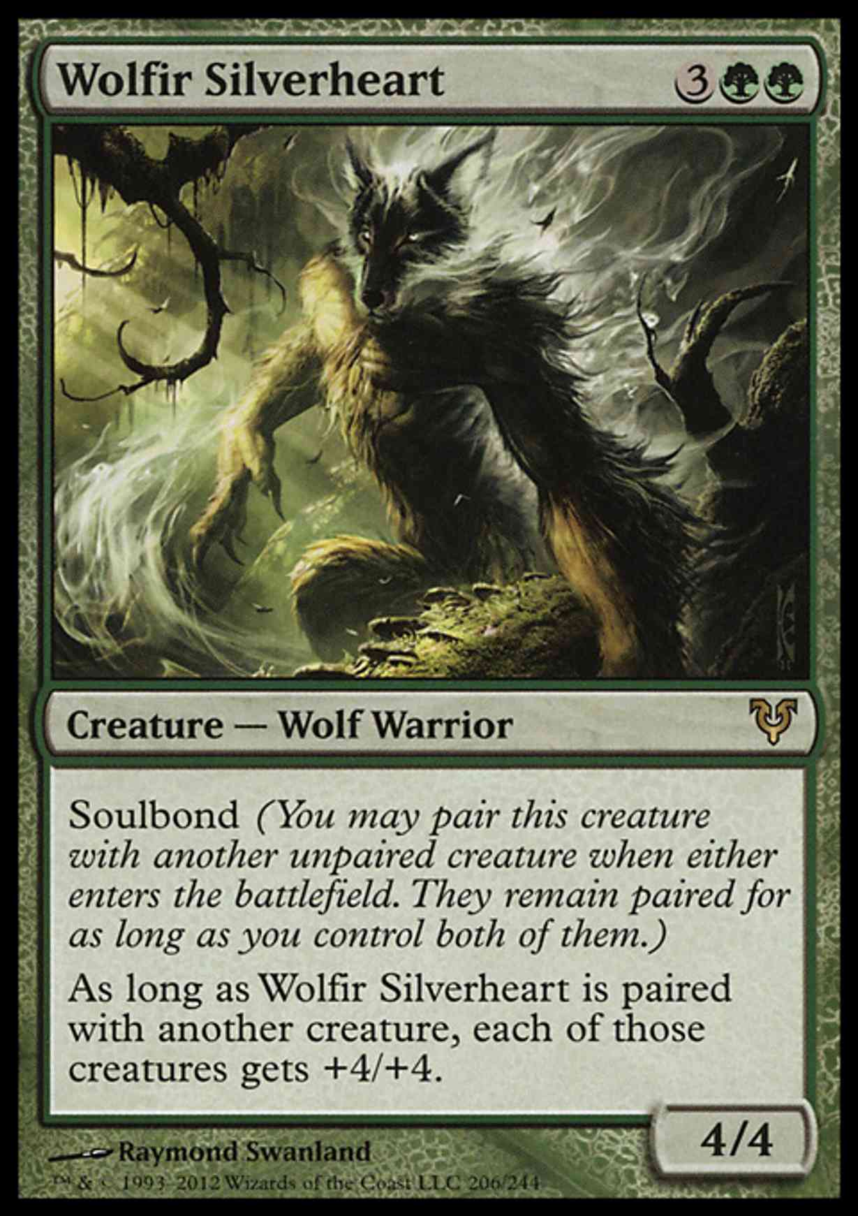 Wolfir Silverheart magic card front