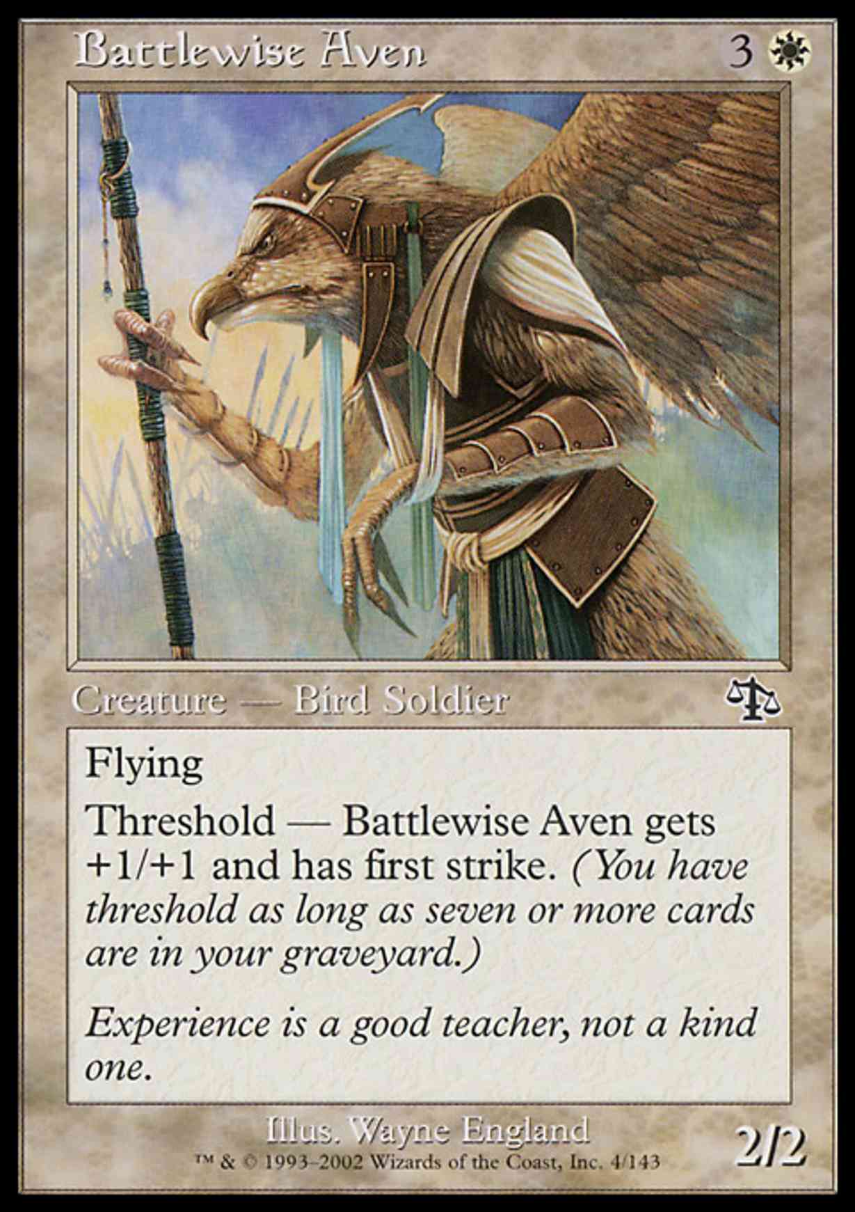 Battlewise Aven magic card front
