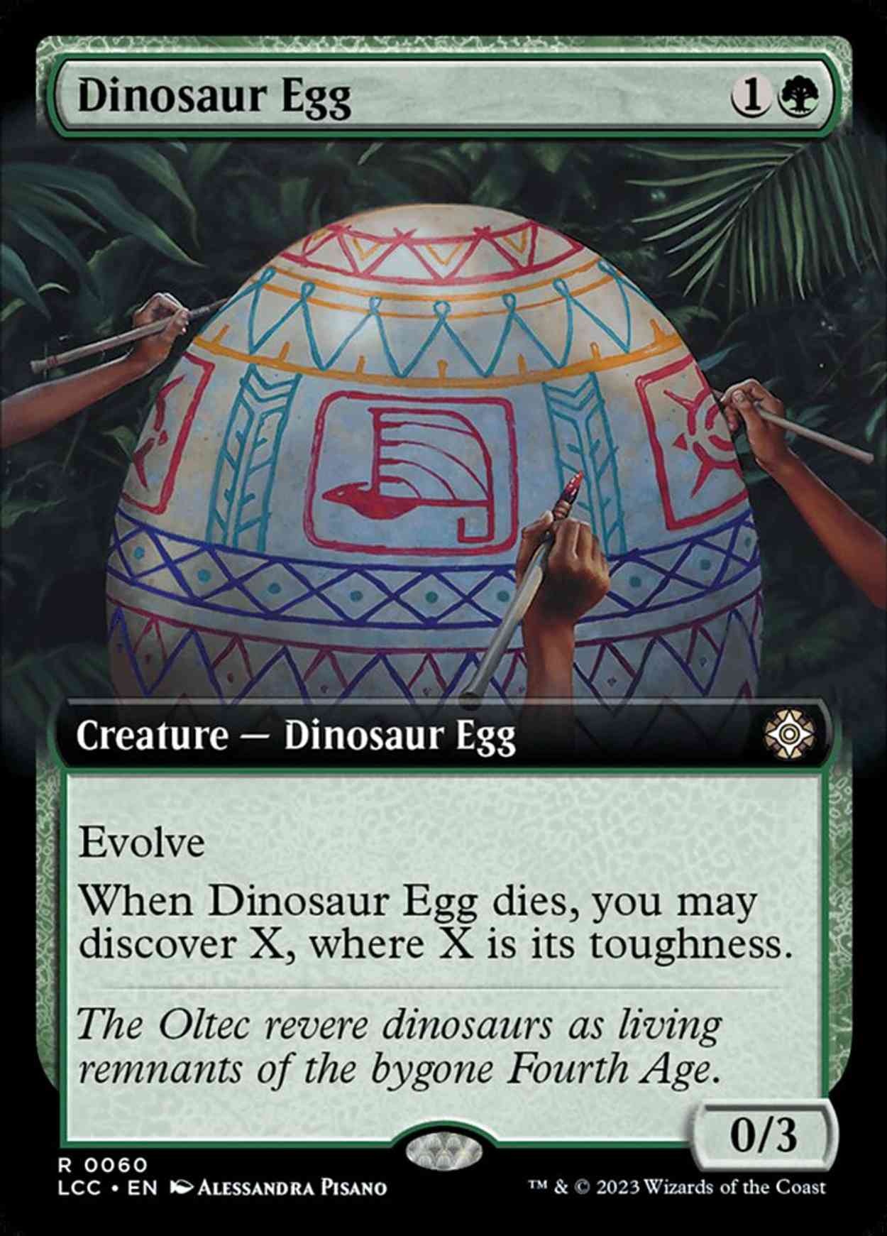 Dinosaur Egg (Extended Art) magic card front