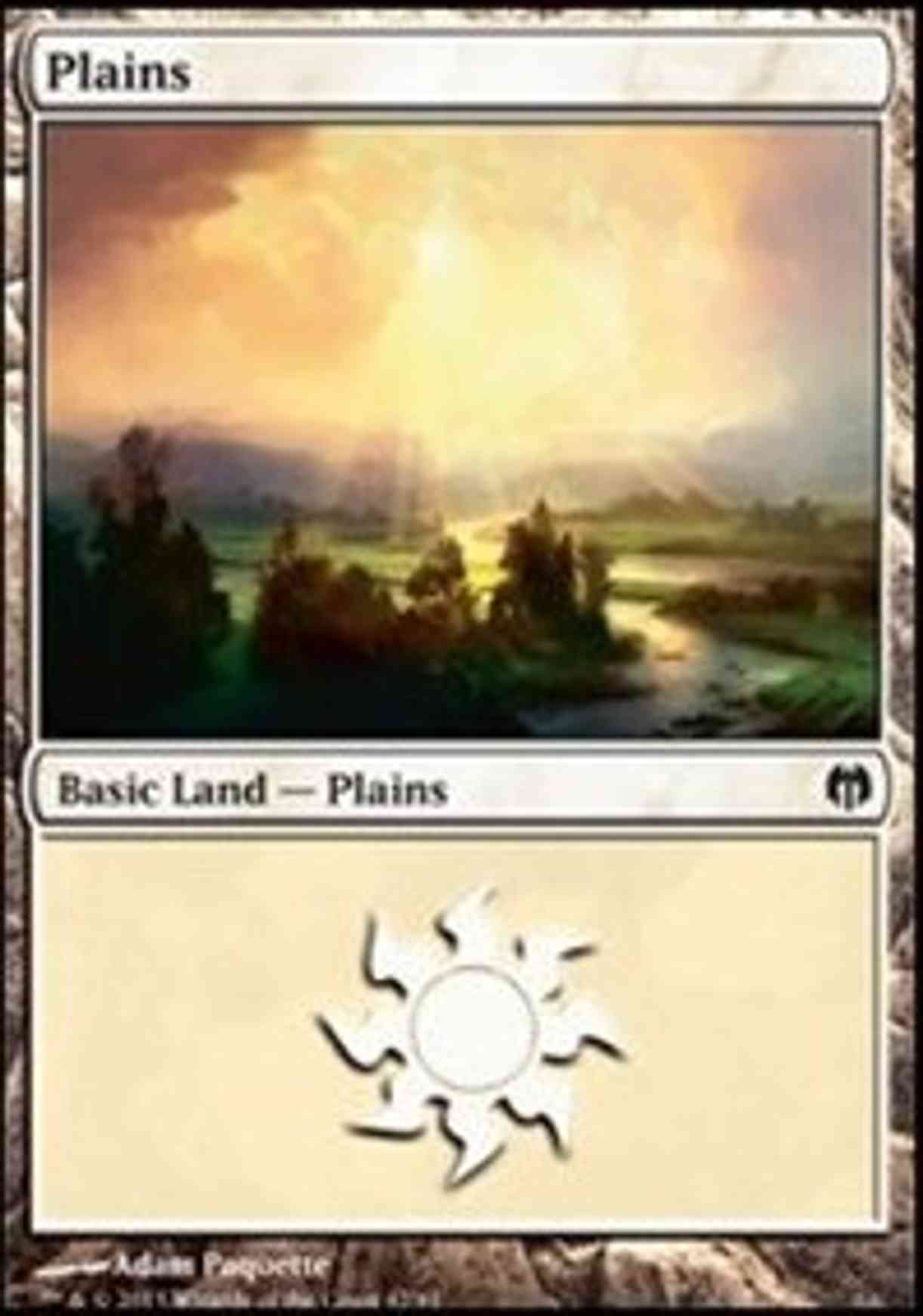 Plains (42) magic card front