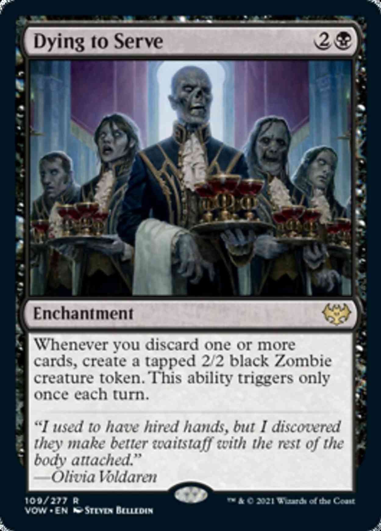 Dying to Serve magic card front