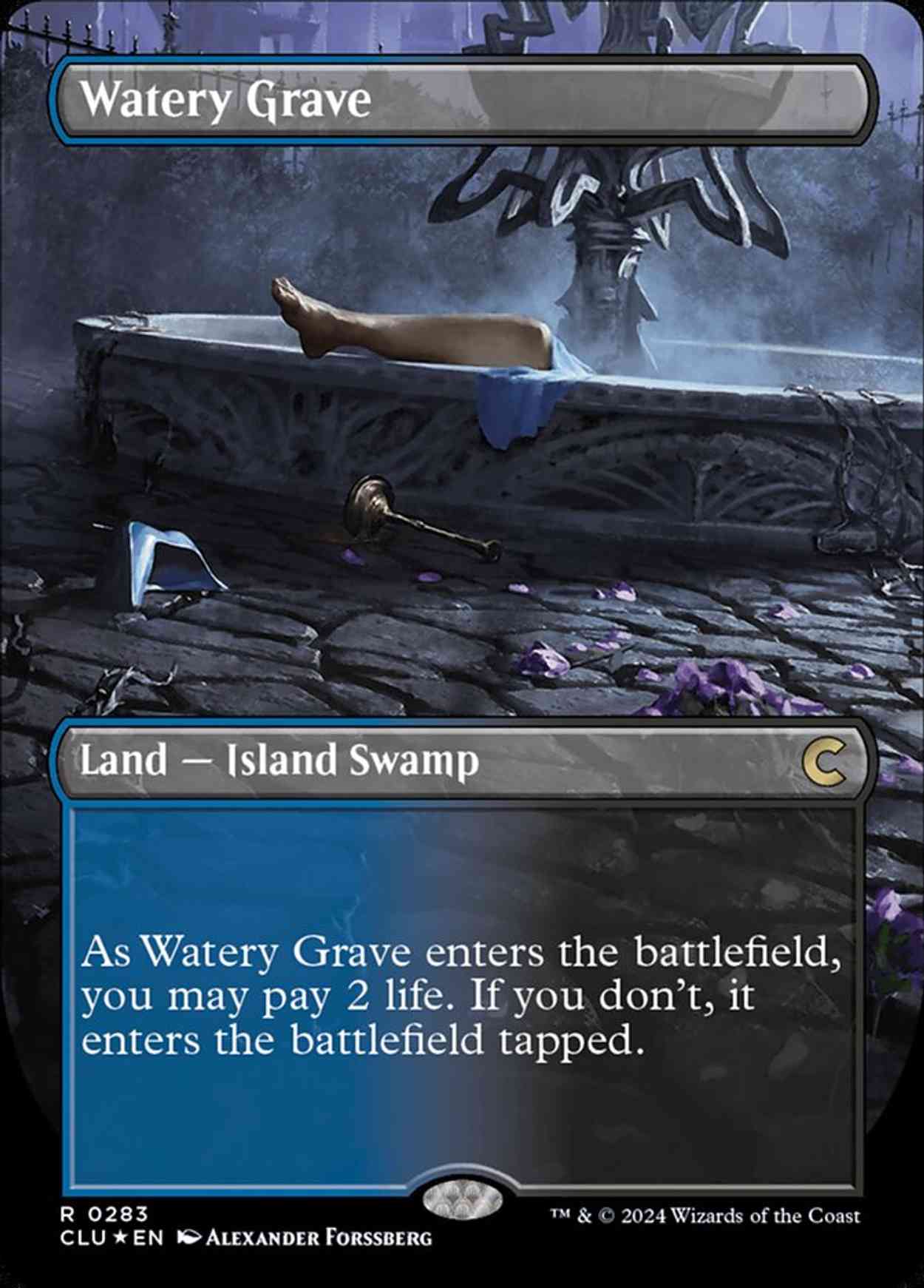 Watery Grave (Borderless) magic card front
