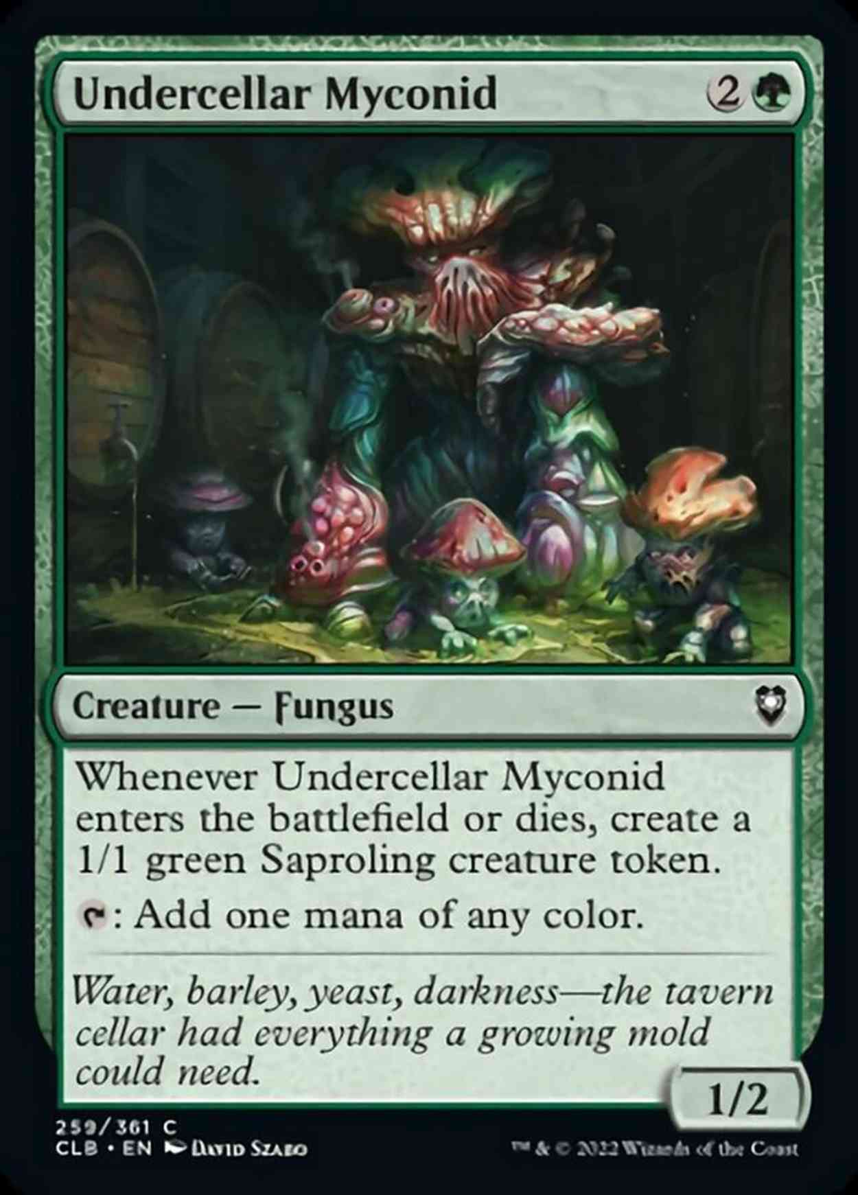 Undercellar Myconid magic card front