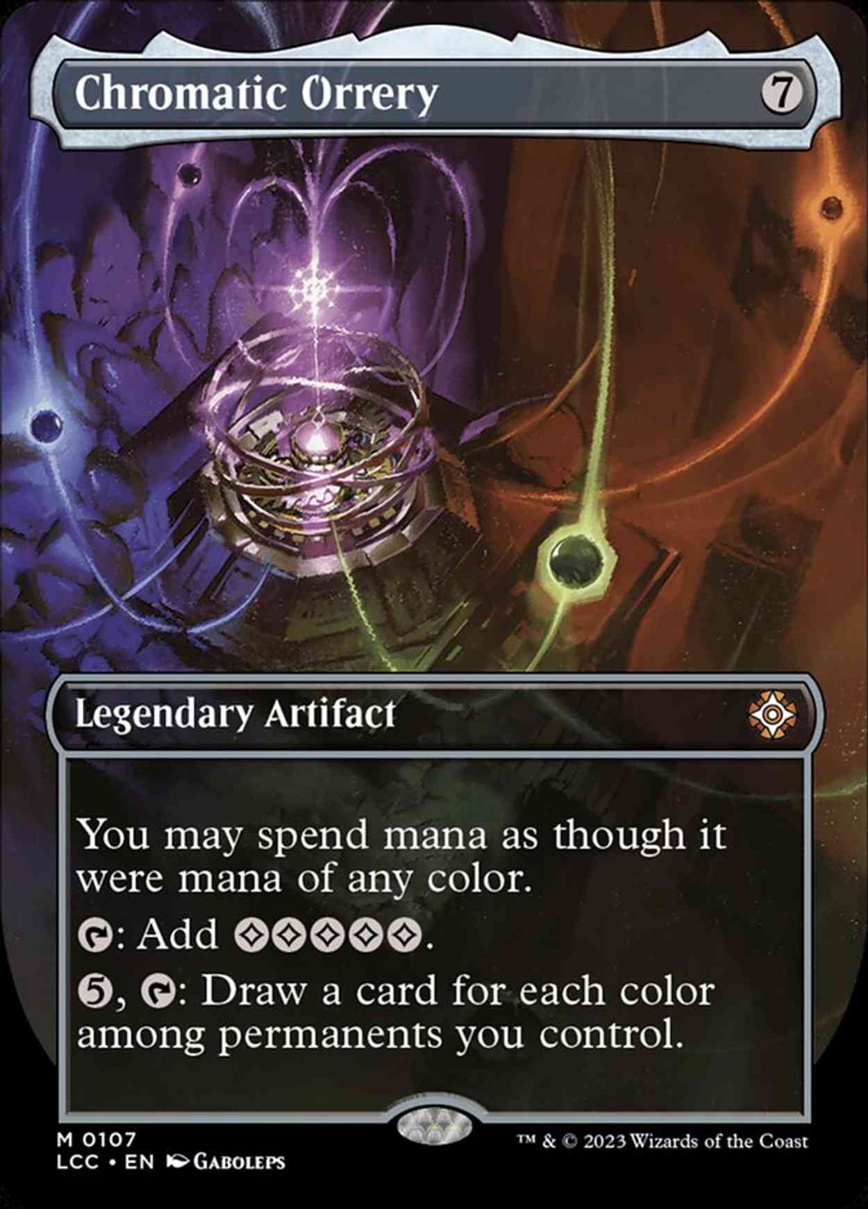 Chromatic Orrery (Borderless) magic card front