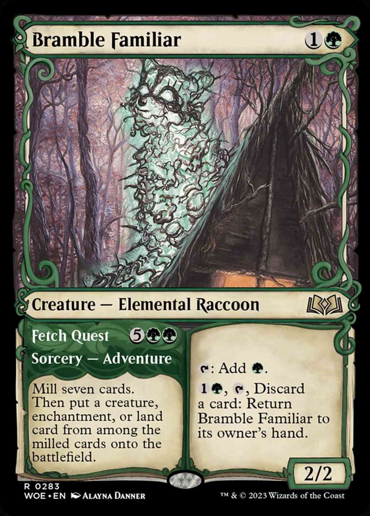 Bramble Familiar (Showcase) magic card front