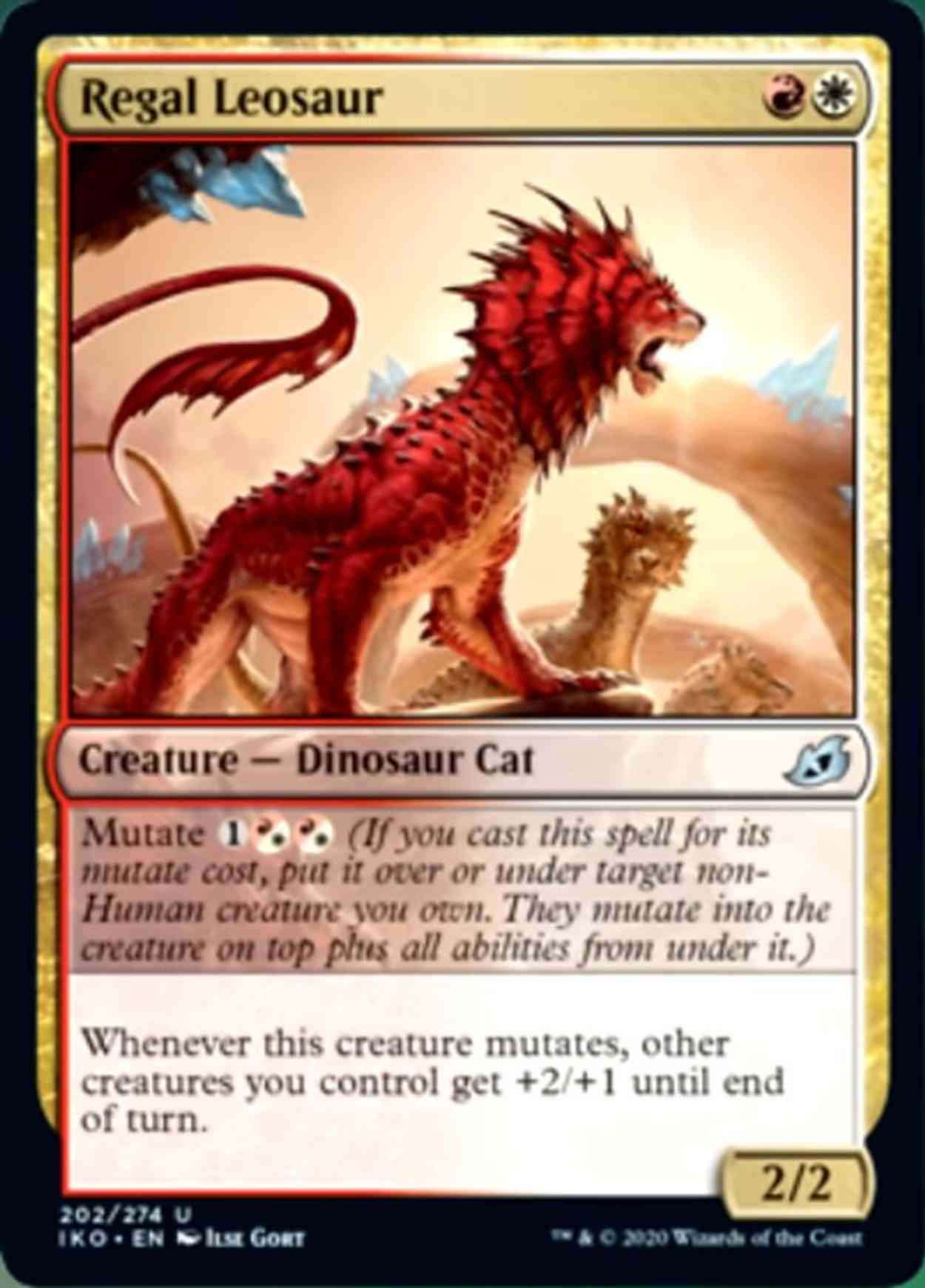 Regal Leosaur magic card front