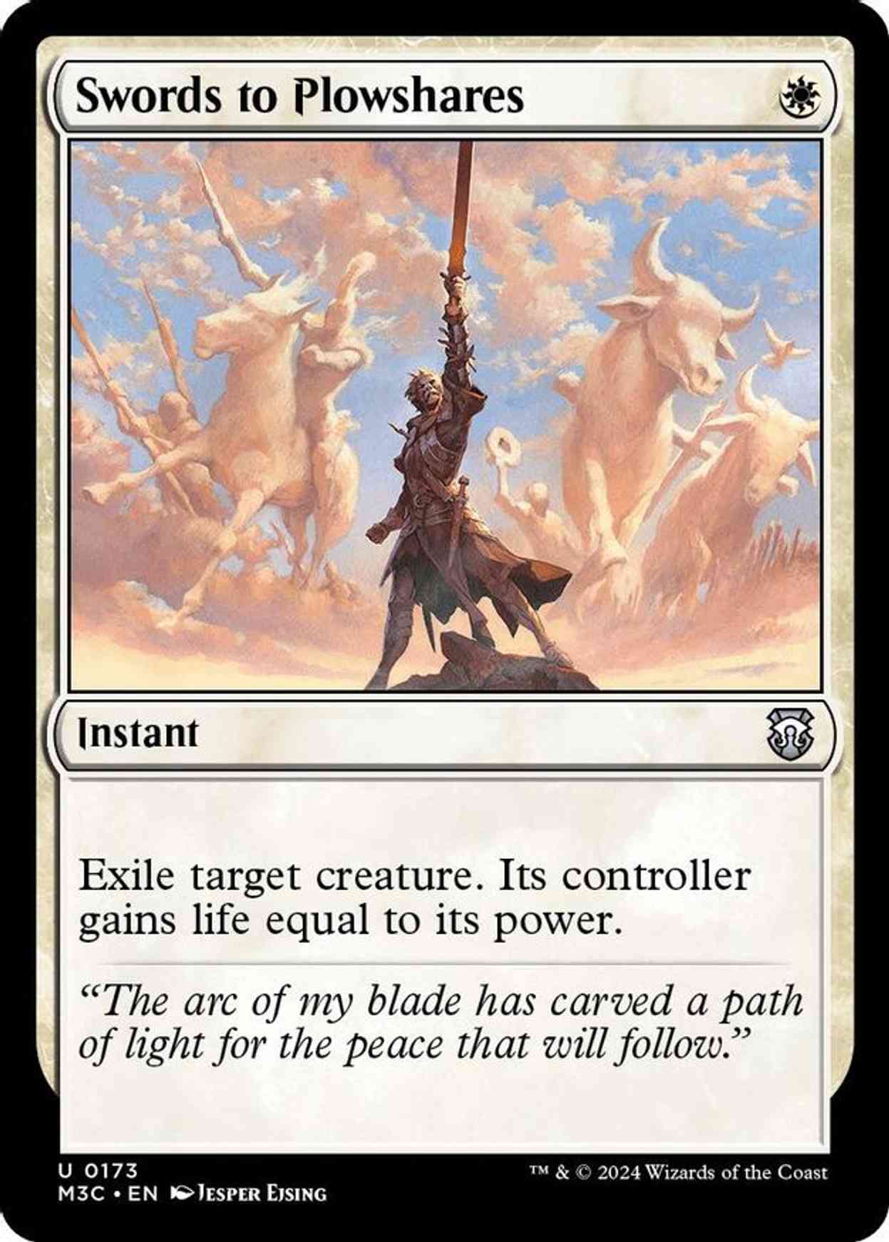 Swords to Plowshares (Ripple Foil) magic card front