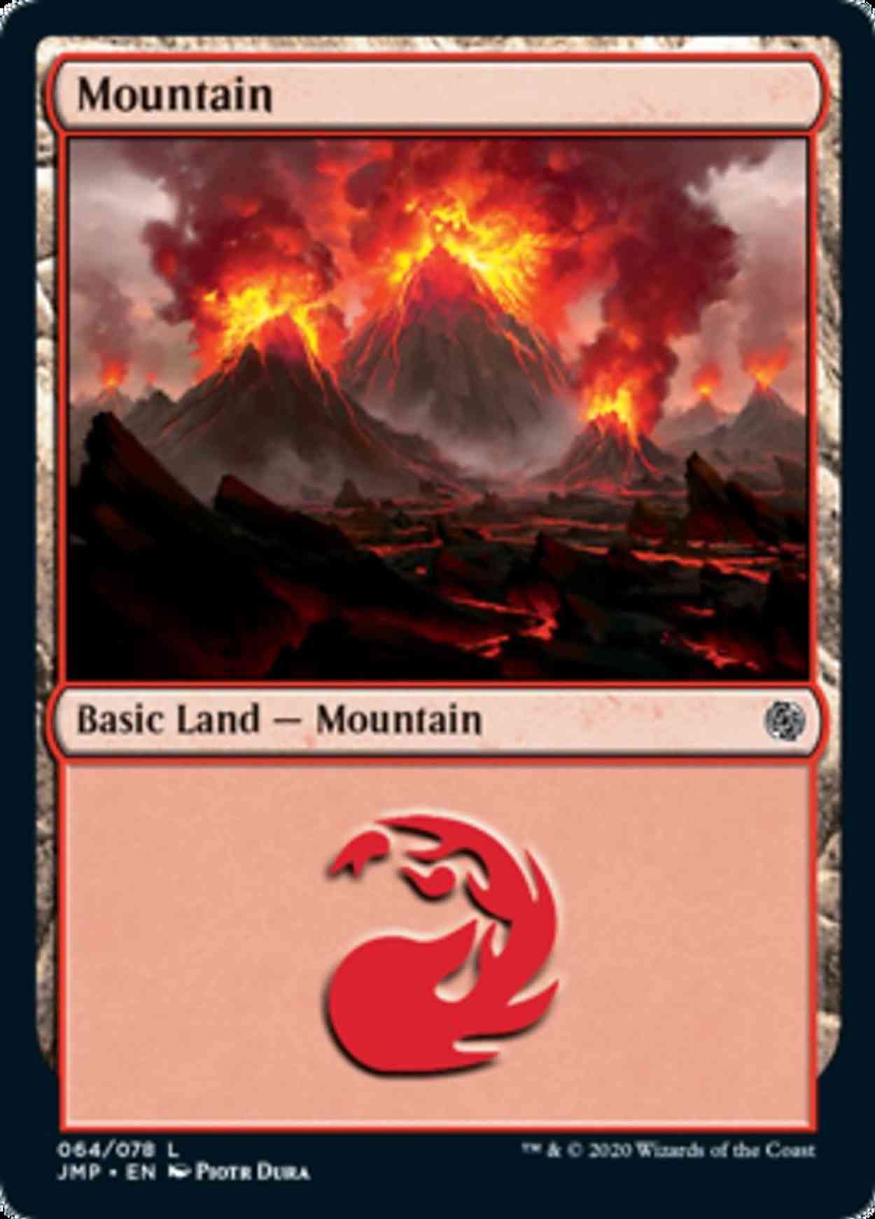 Mountain (64) magic card front