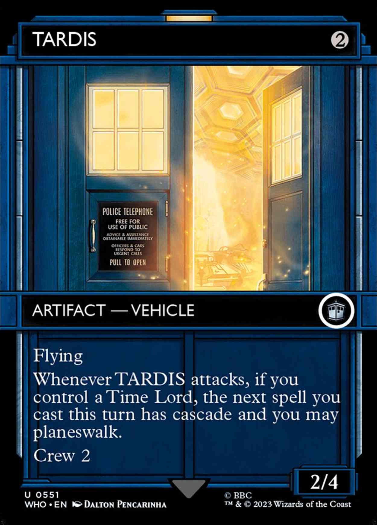 TARDIS (Showcase) magic card front