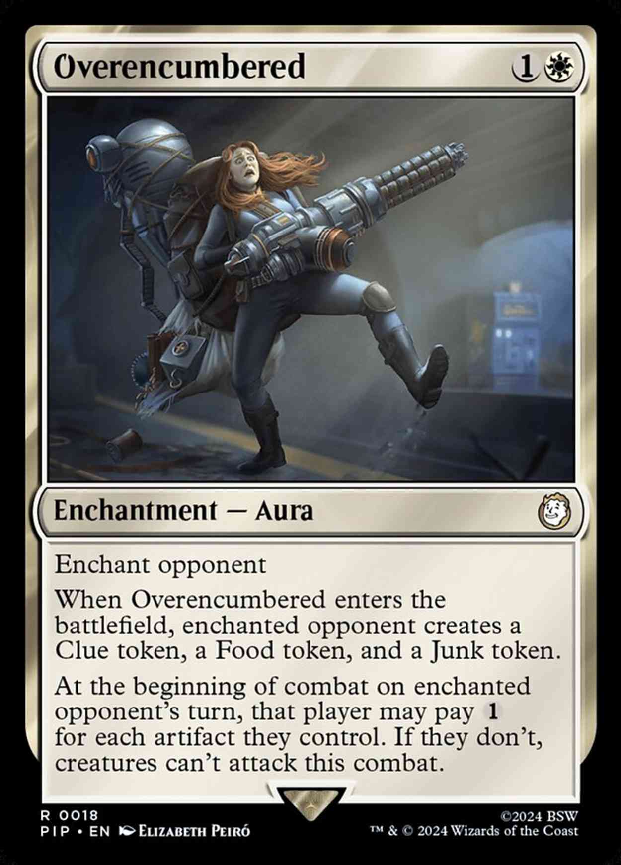 Overencumbered magic card front