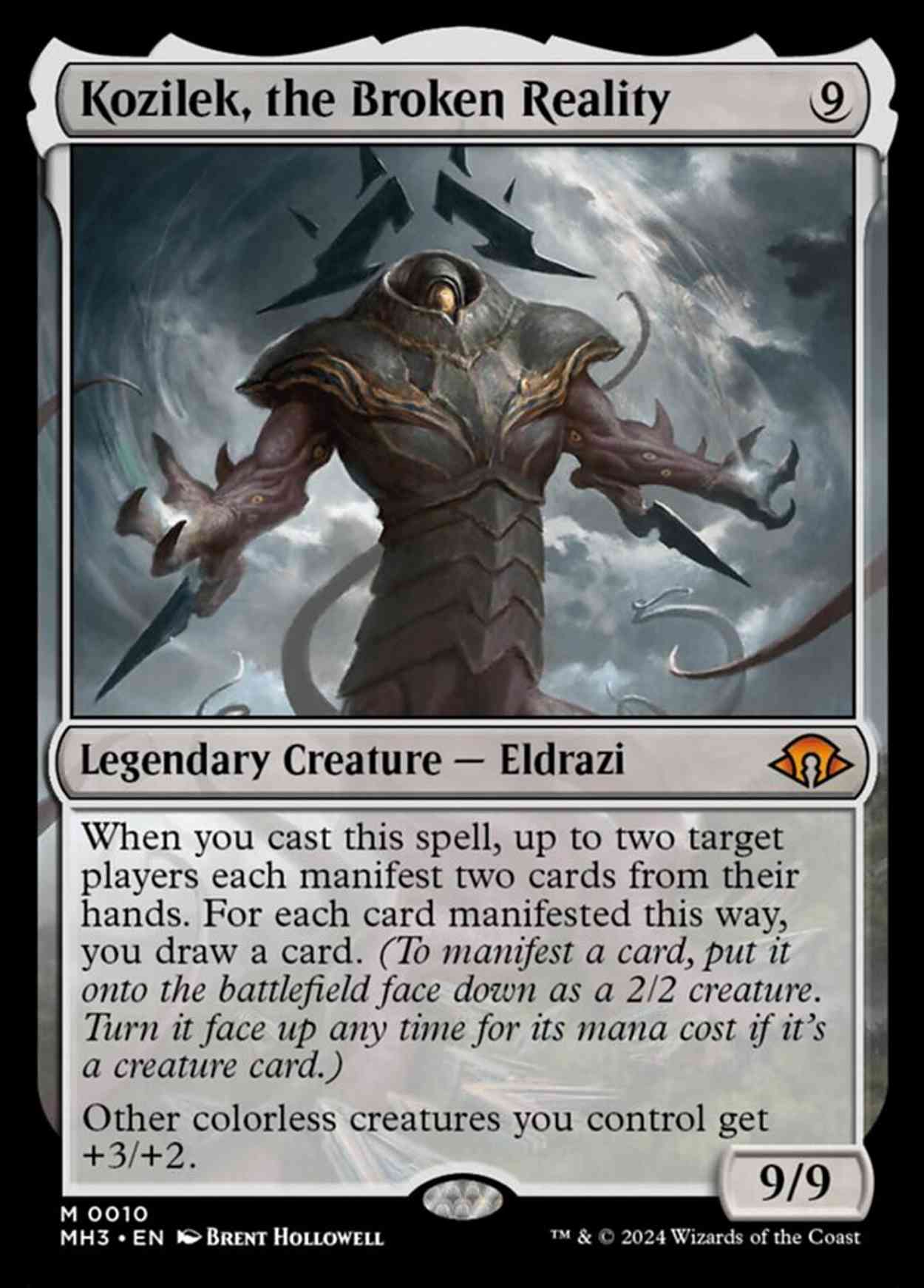 Kozilek, the Broken Reality magic card front