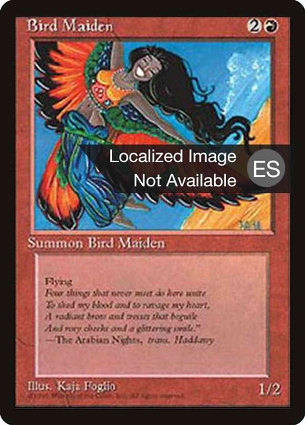 Bird Maiden magic card front