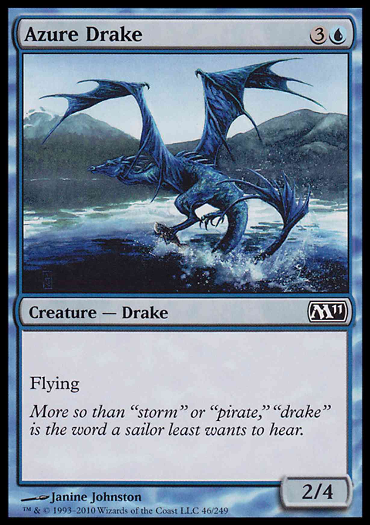 Azure Drake magic card front