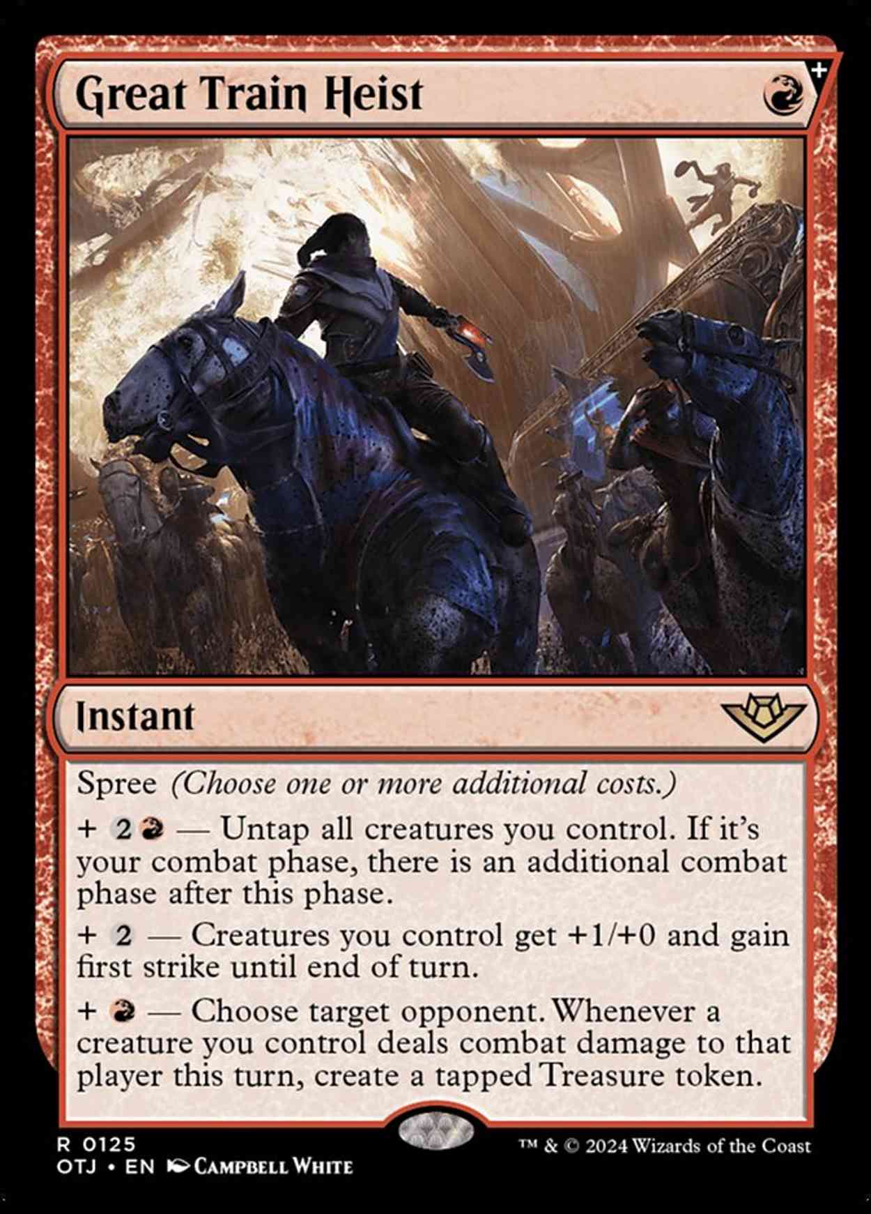 Great Train Heist magic card front