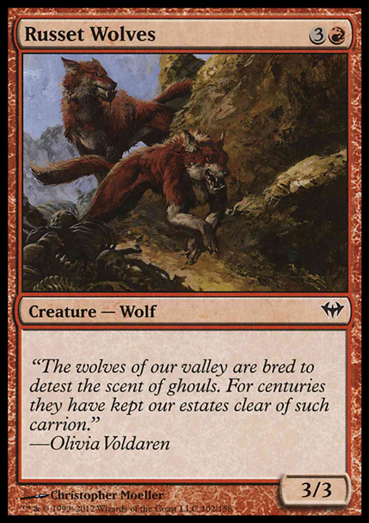 Russet Wolves magic card front
